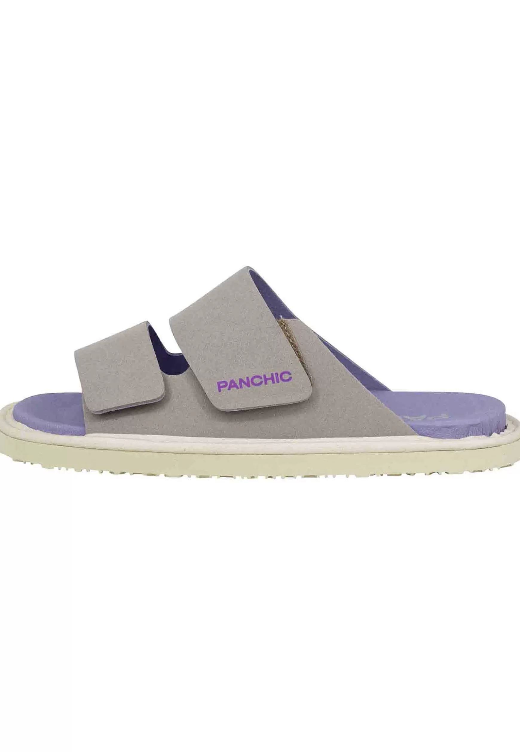 Sandali Donna A Doppia Fascia In Tessuto Grigio Fondo Gomma 0009V001*Panchic Clearance