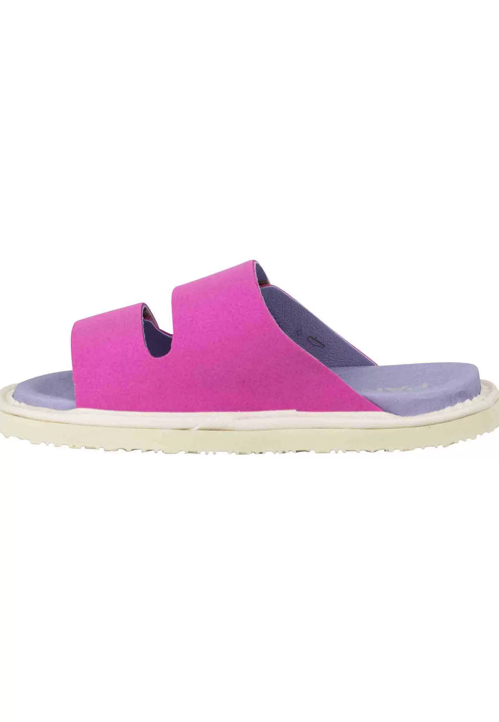 Sandali Donna A Doppia Fascia In Tessuto Rosa Fondo Gomma 0009G017*Panchic Best Sale