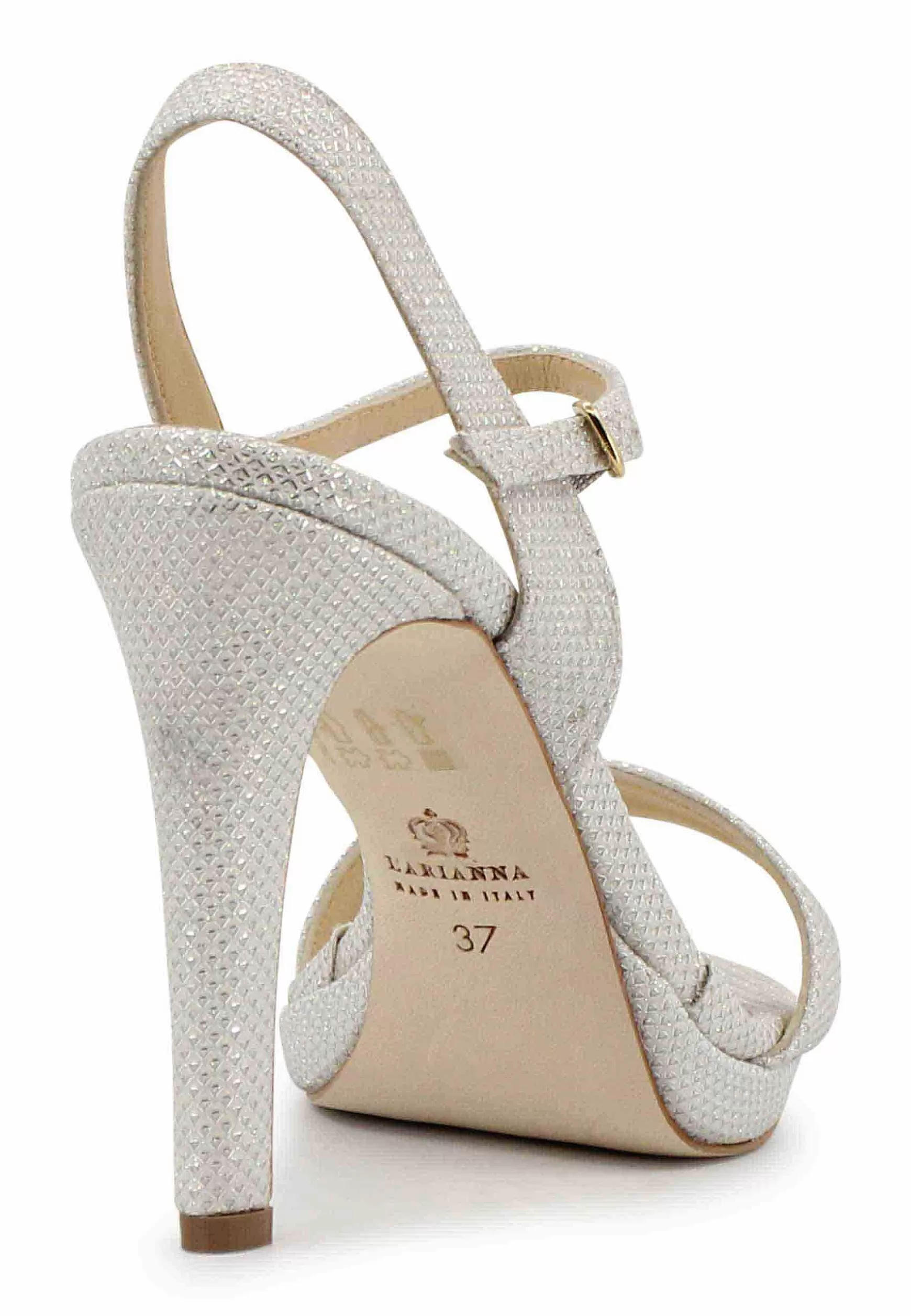 Sandai Donna In Gitter Bianco Con Tacco Ato E Cinturino Aa Cavigia*L Hot