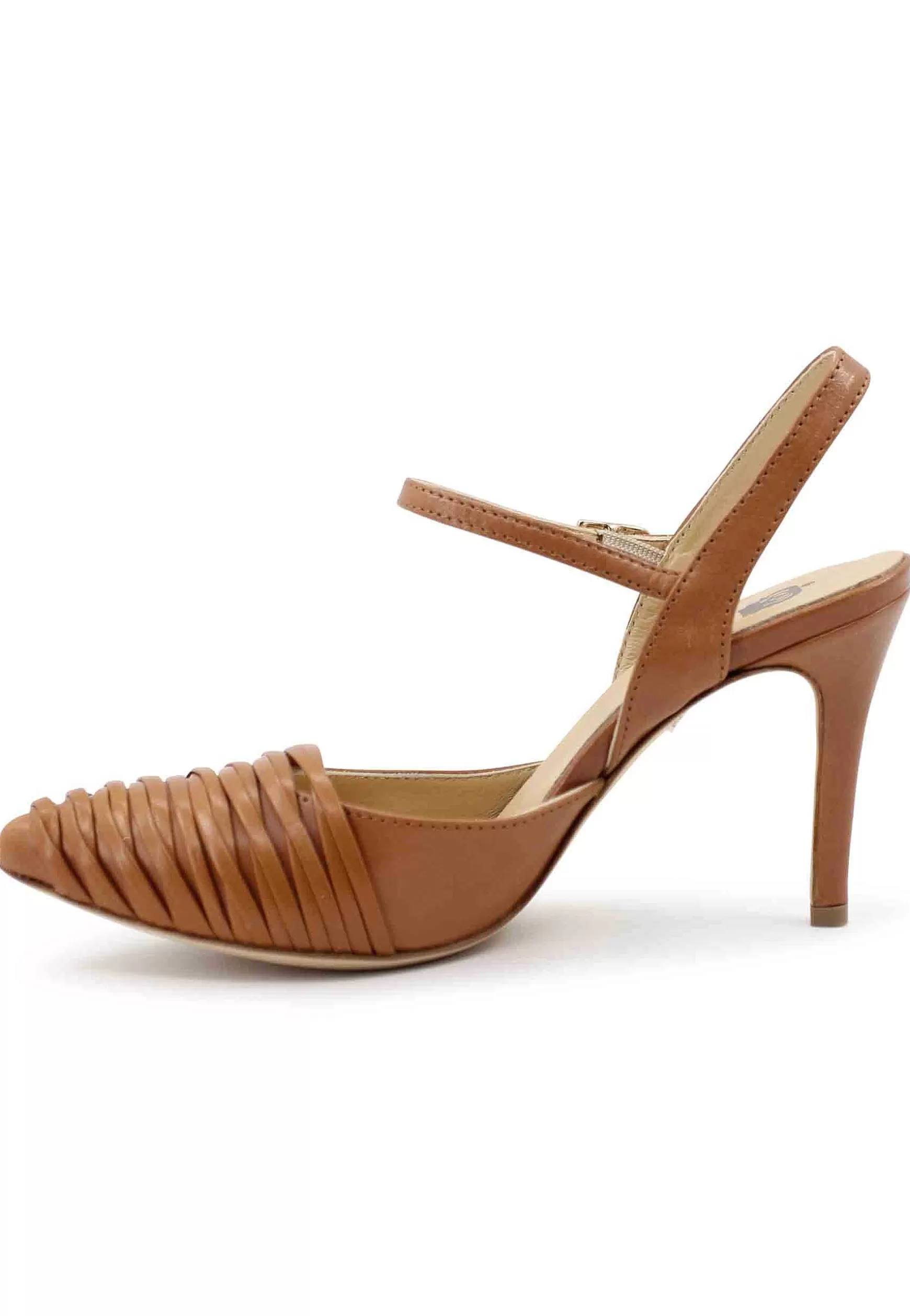 Sandai Donna In Pee Cuoio Con Tacco Ato E Cinturino Aa Cavigia*L Clearance