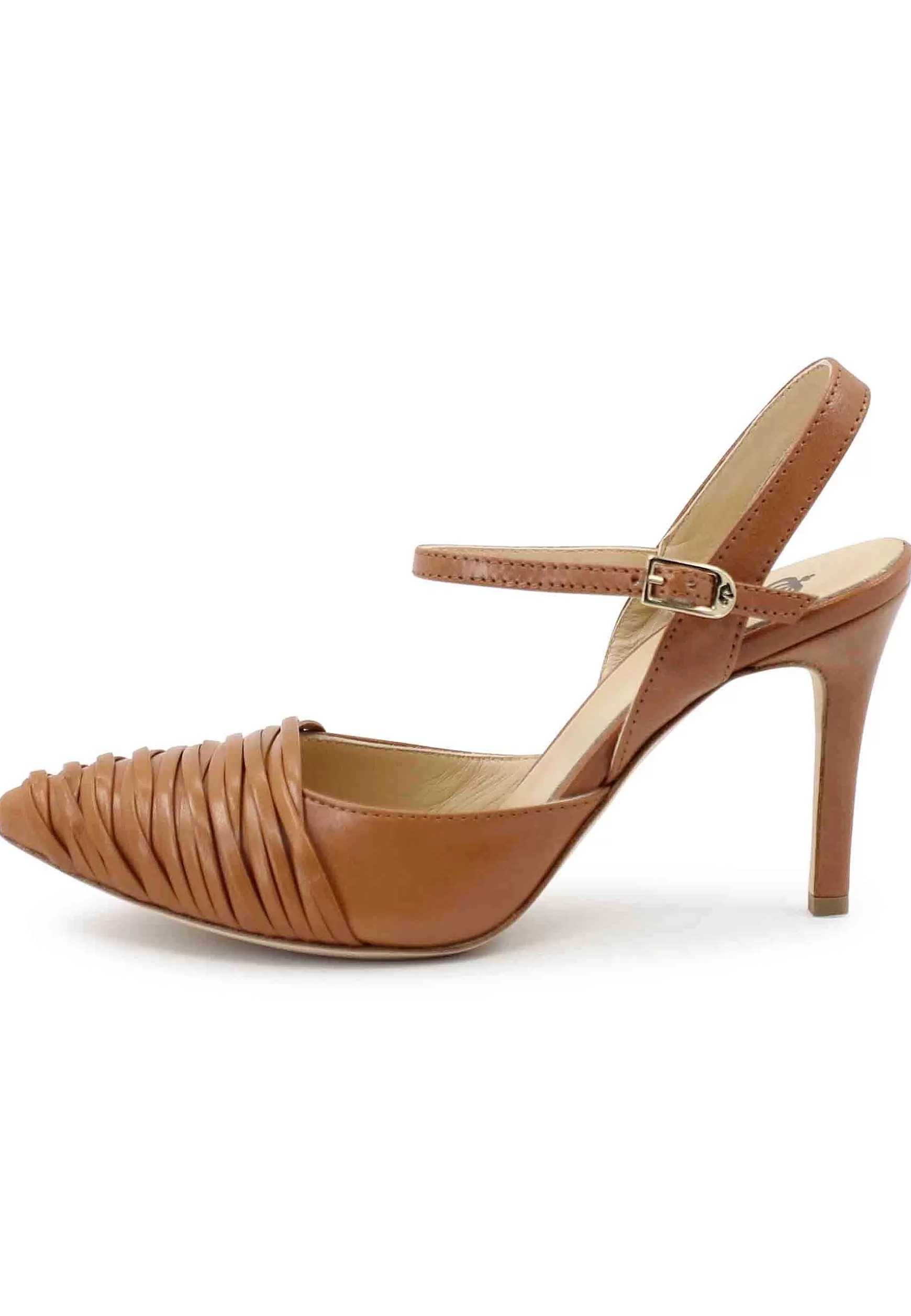 Sandai Donna In Pee Cuoio Con Tacco Ato E Cinturino Aa Cavigia*L Clearance