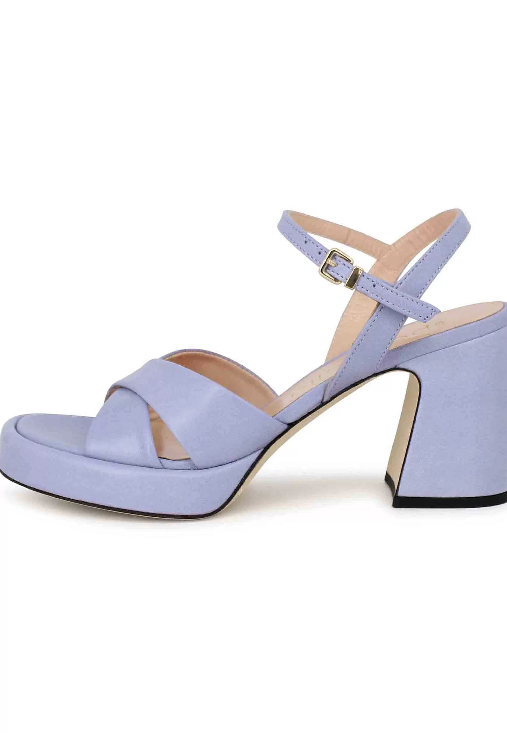 Sandali Donna In Pelle Glicine Con Tacco Alto E Cinturino Alla Caviglia** Online