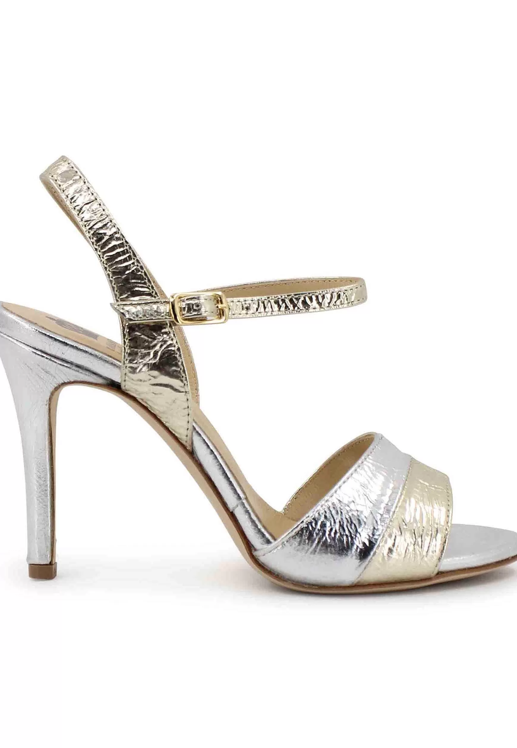 Sandai Donna In Pee aminata Oro Con Tacco Ato E Cinturino Aa Cavigia*L Fashion