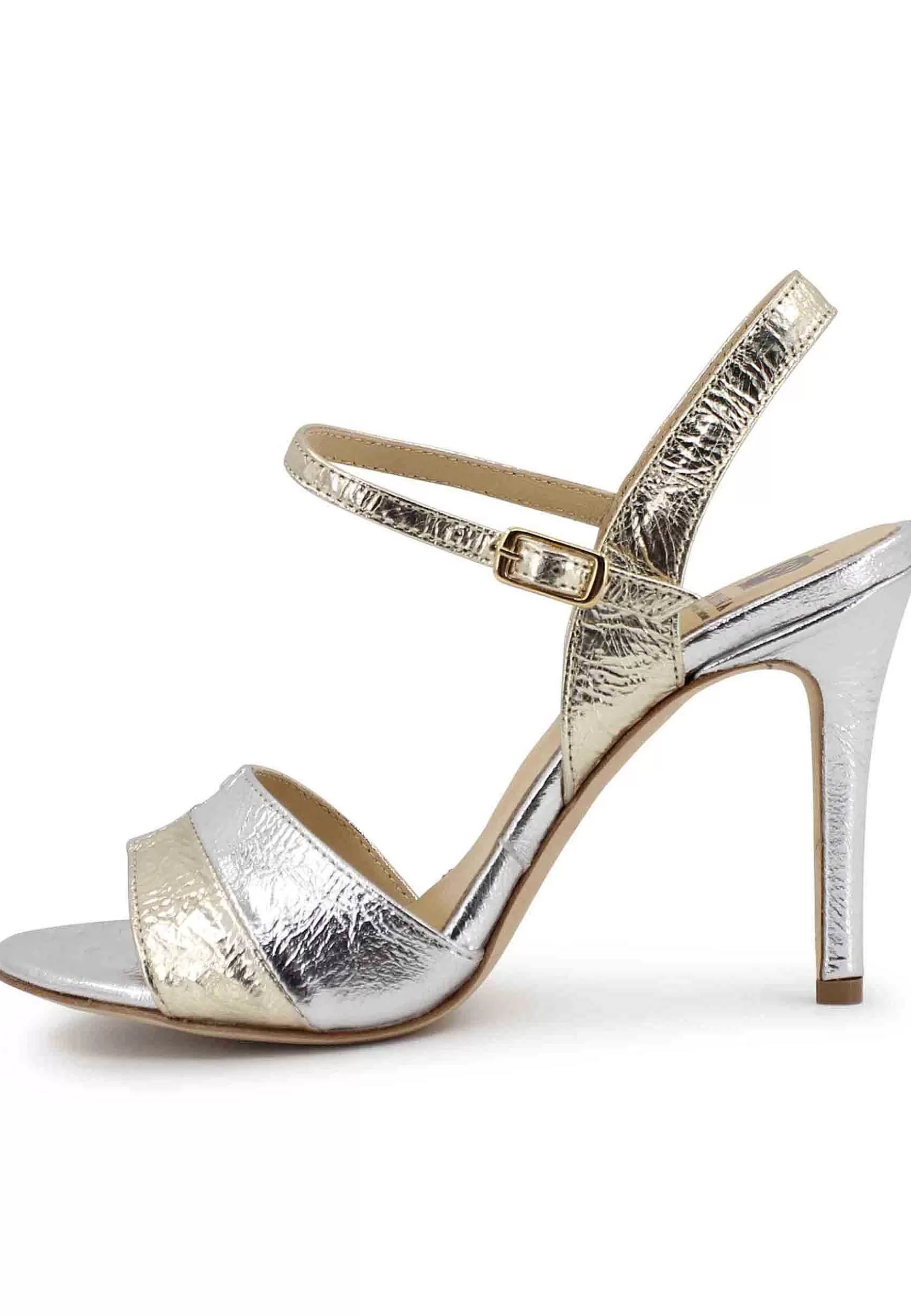 Sandai Donna In Pee aminata Oro Con Tacco Ato E Cinturino Aa Cavigia*L Fashion