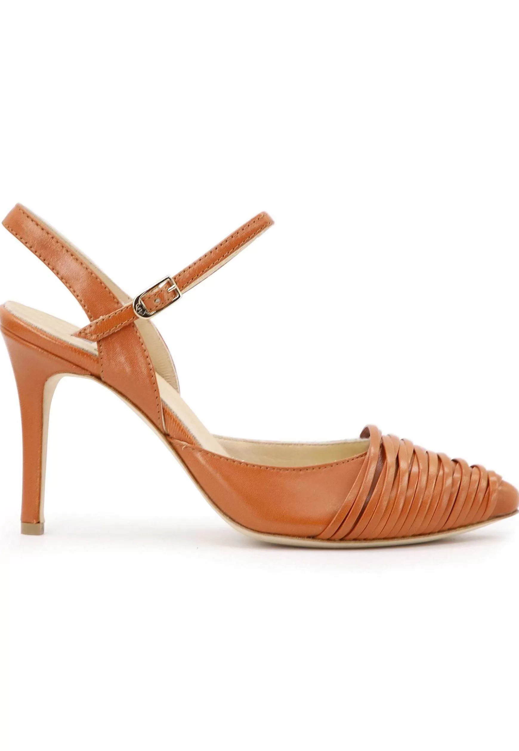 Sandai Donna In Pee Mattone Con Tacco Ato E Cinturino Aa Cavigia*L Online