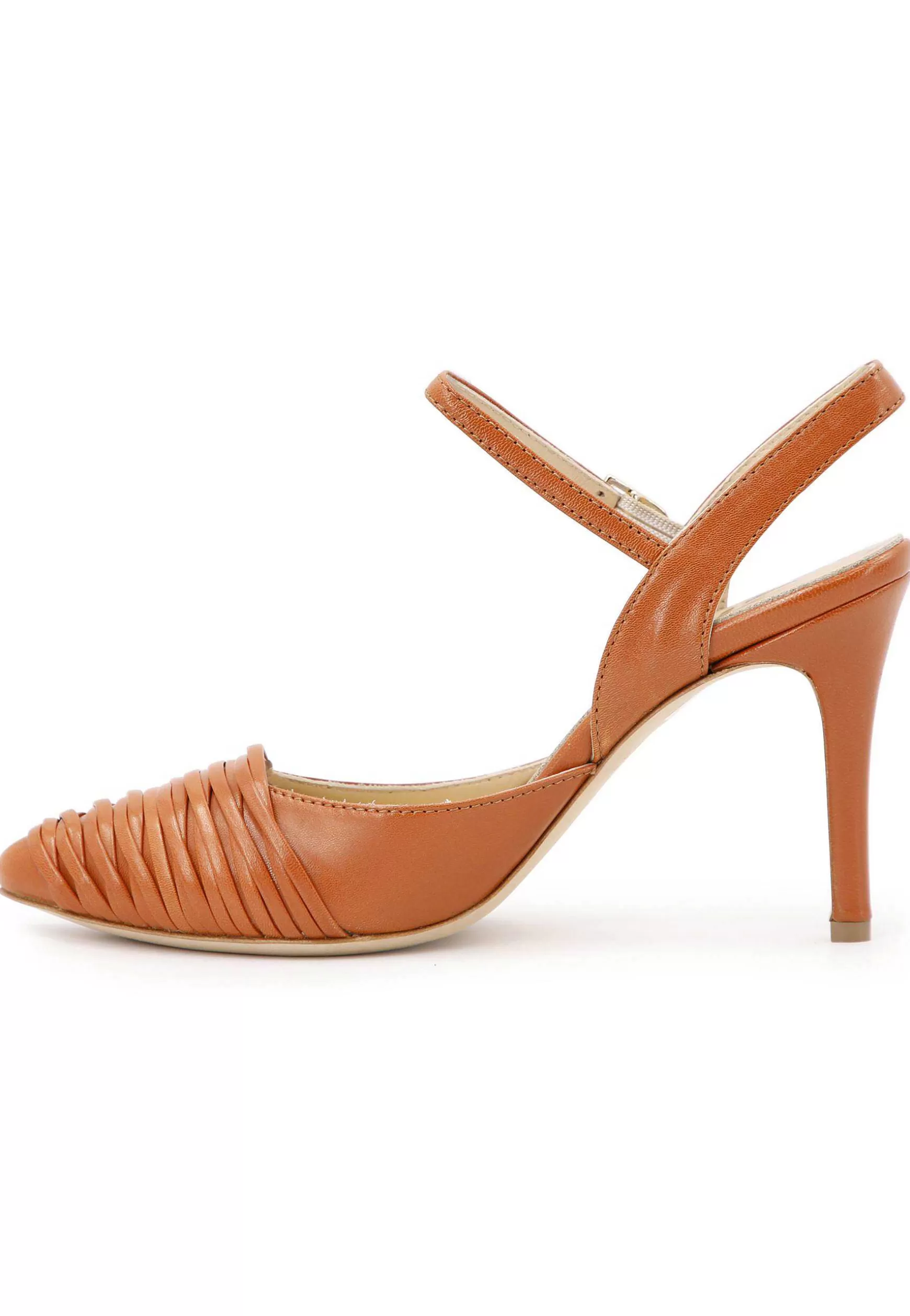 Sandai Donna In Pee Mattone Con Tacco Ato E Cinturino Aa Cavigia*L Online