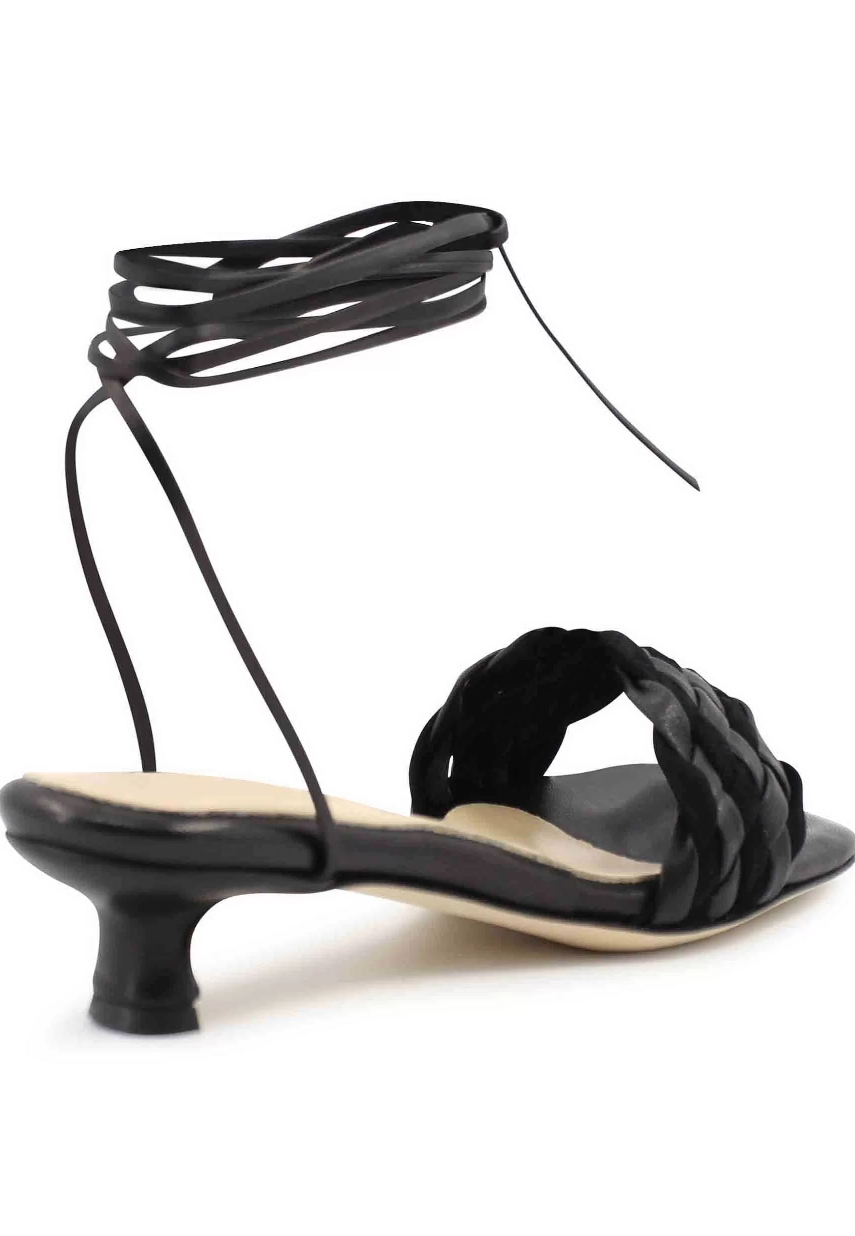 Sandai Donna In Pee Nera Con Fascetta Intrecciata E accetti Aa Cavigia*L Store