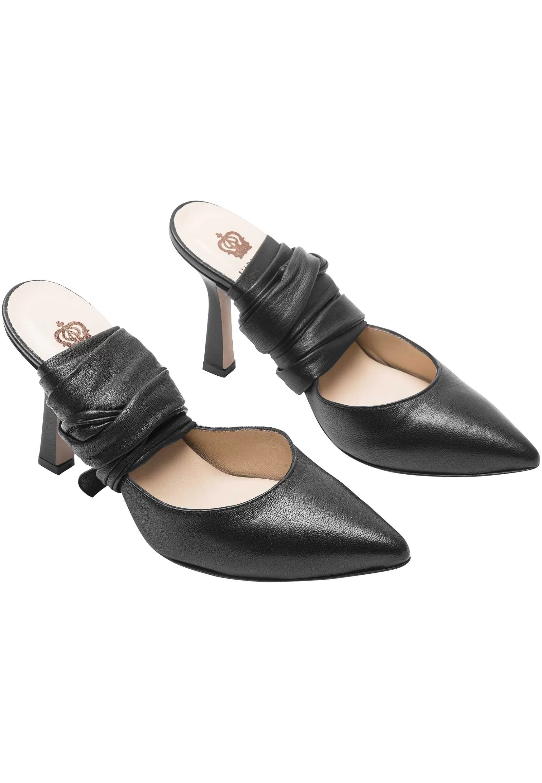 Sandai Donna In Pee Nera Con acci Aa Cavigia E Tacco Ato*L Flash Sale