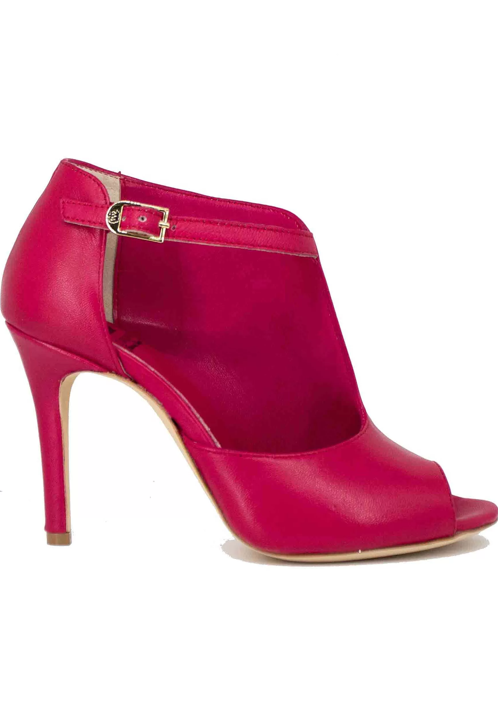 Sandai Donna In Pee Rossa Con Cinturino E Tacco Ato*L Cheap
