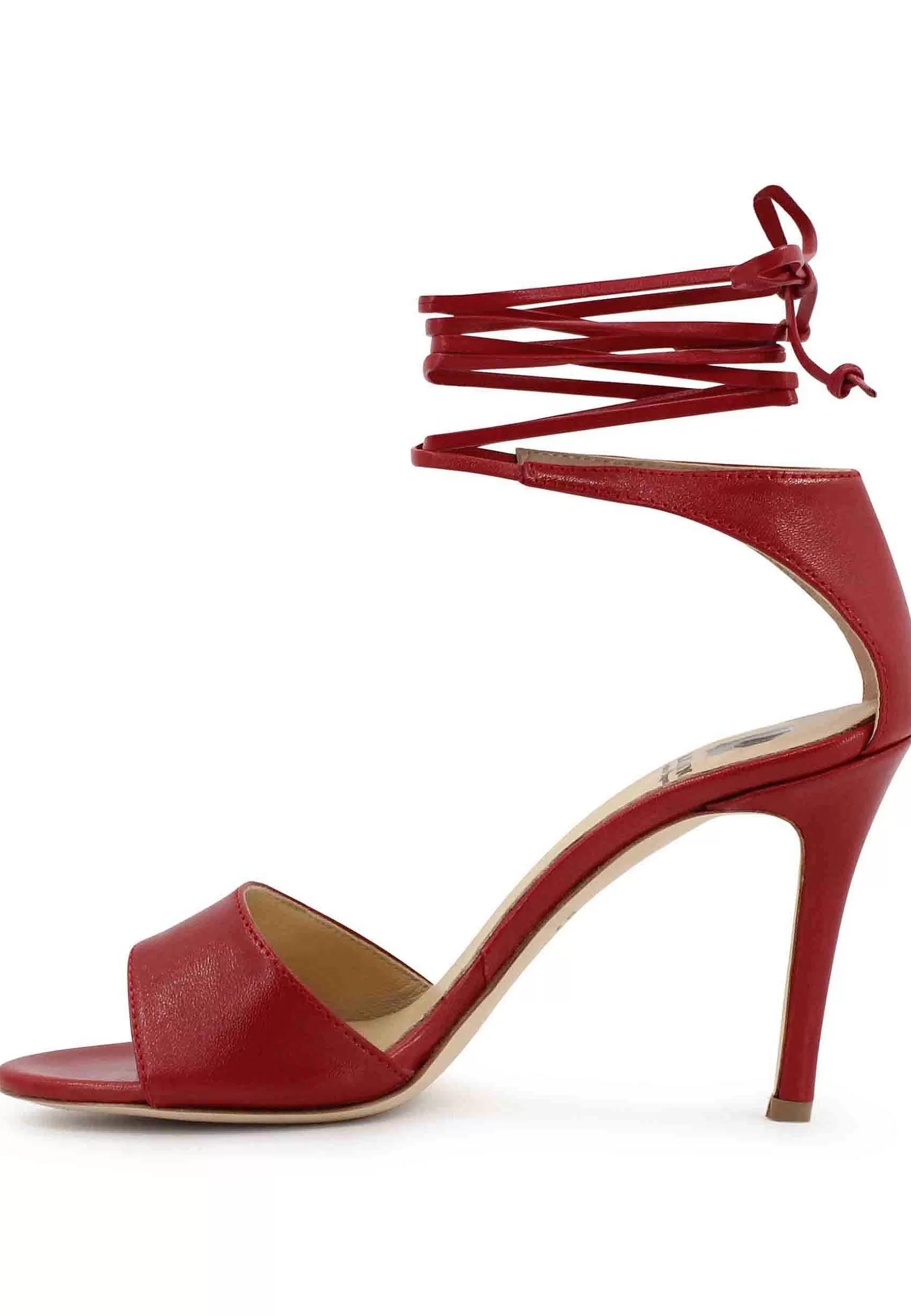 Sandai Donna In Pee Rosso Tacco Ato Con Tacco Ato E accetti Aa Cavigia*L Fashion