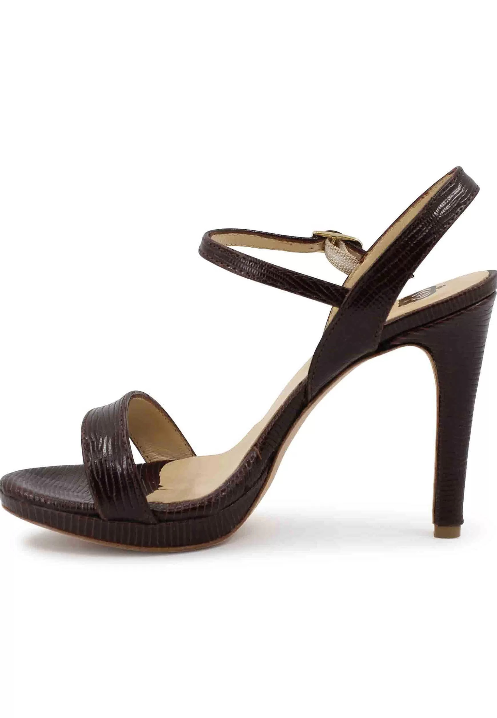 Sandai Donna In Pee Testa Di Moro Con Tacco Ato E Cinturino Aa Cavigia*L Clearance