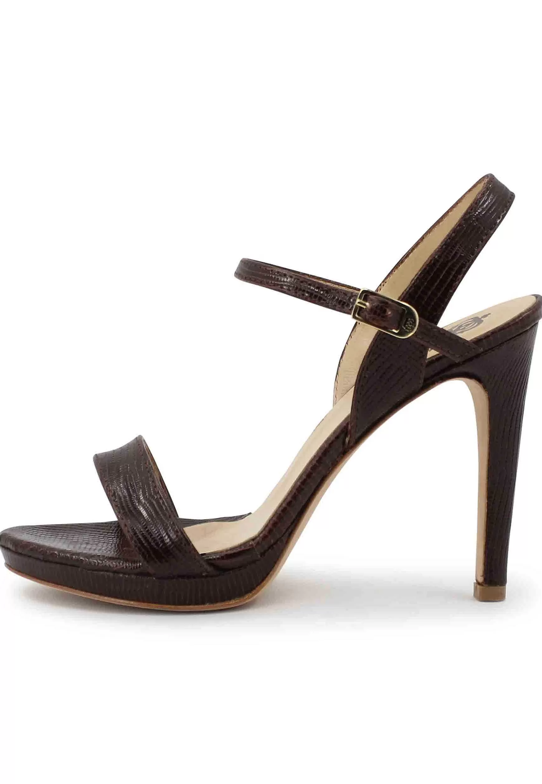 Sandai Donna In Pee Testa Di Moro Con Tacco Ato E Cinturino Aa Cavigia*L Clearance