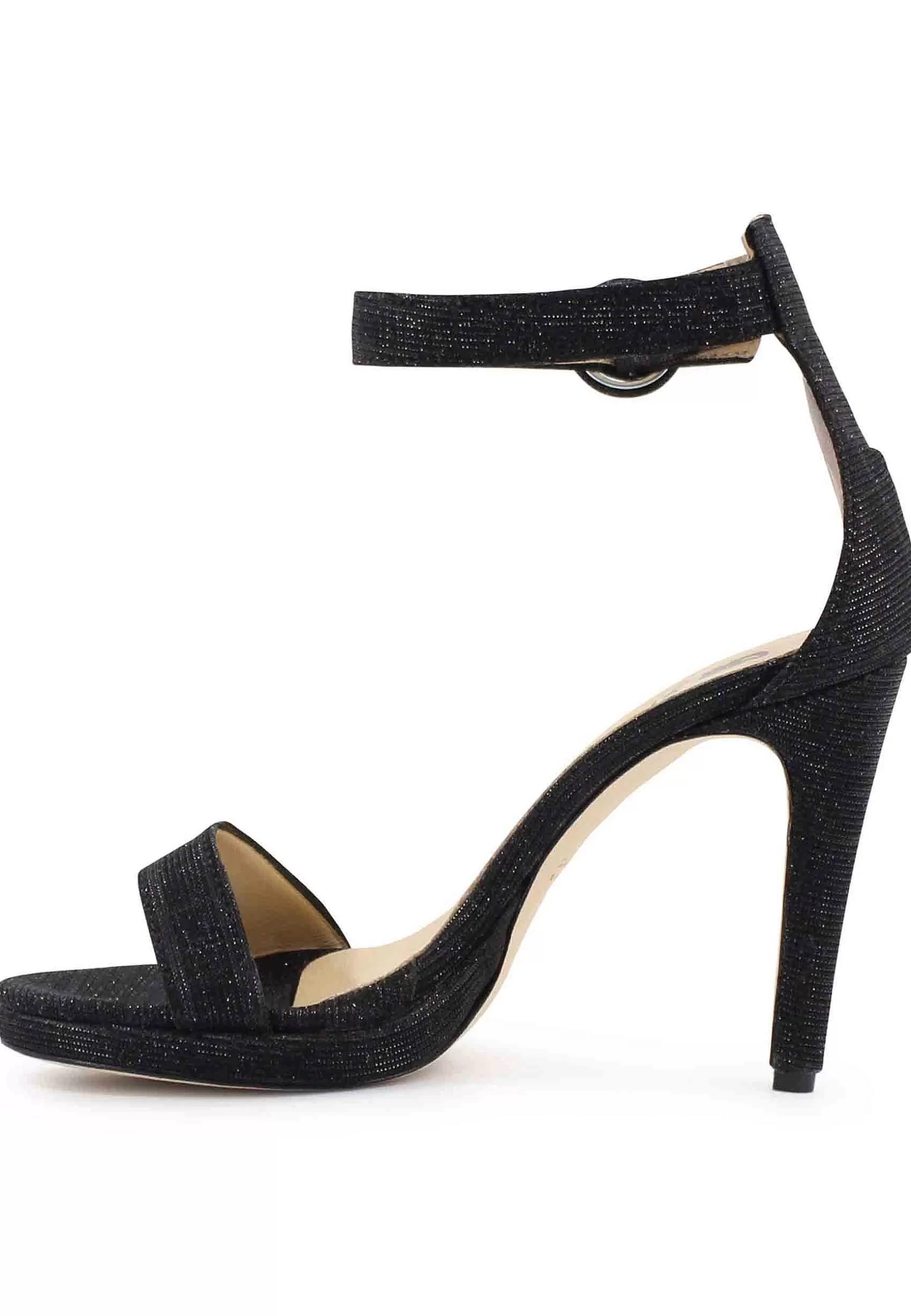 Sandai Donna In Tessuto ame Nero Tacco Ato E Cinturino Aa Cavigia*L Online