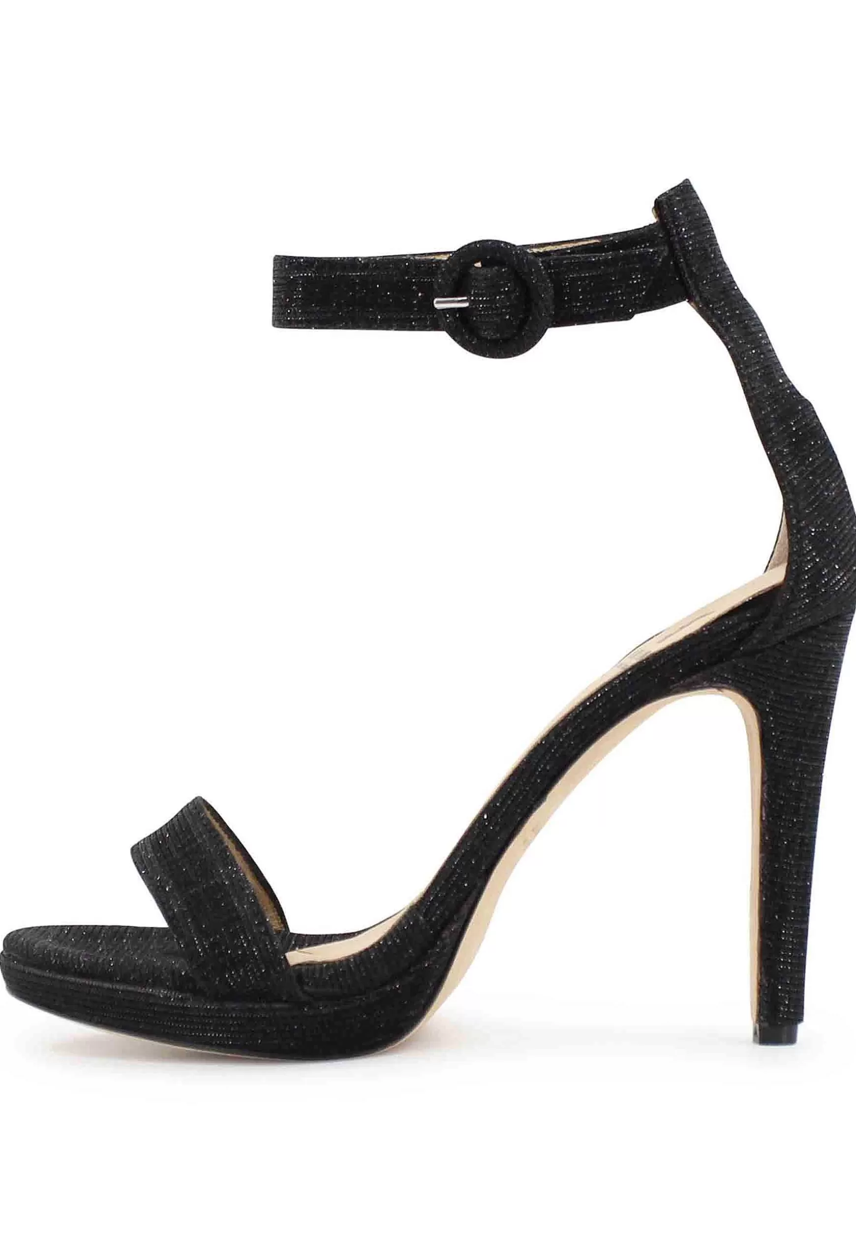 Sandai Donna In Tessuto ame Nero Tacco Ato E Cinturino Aa Cavigia*L Online