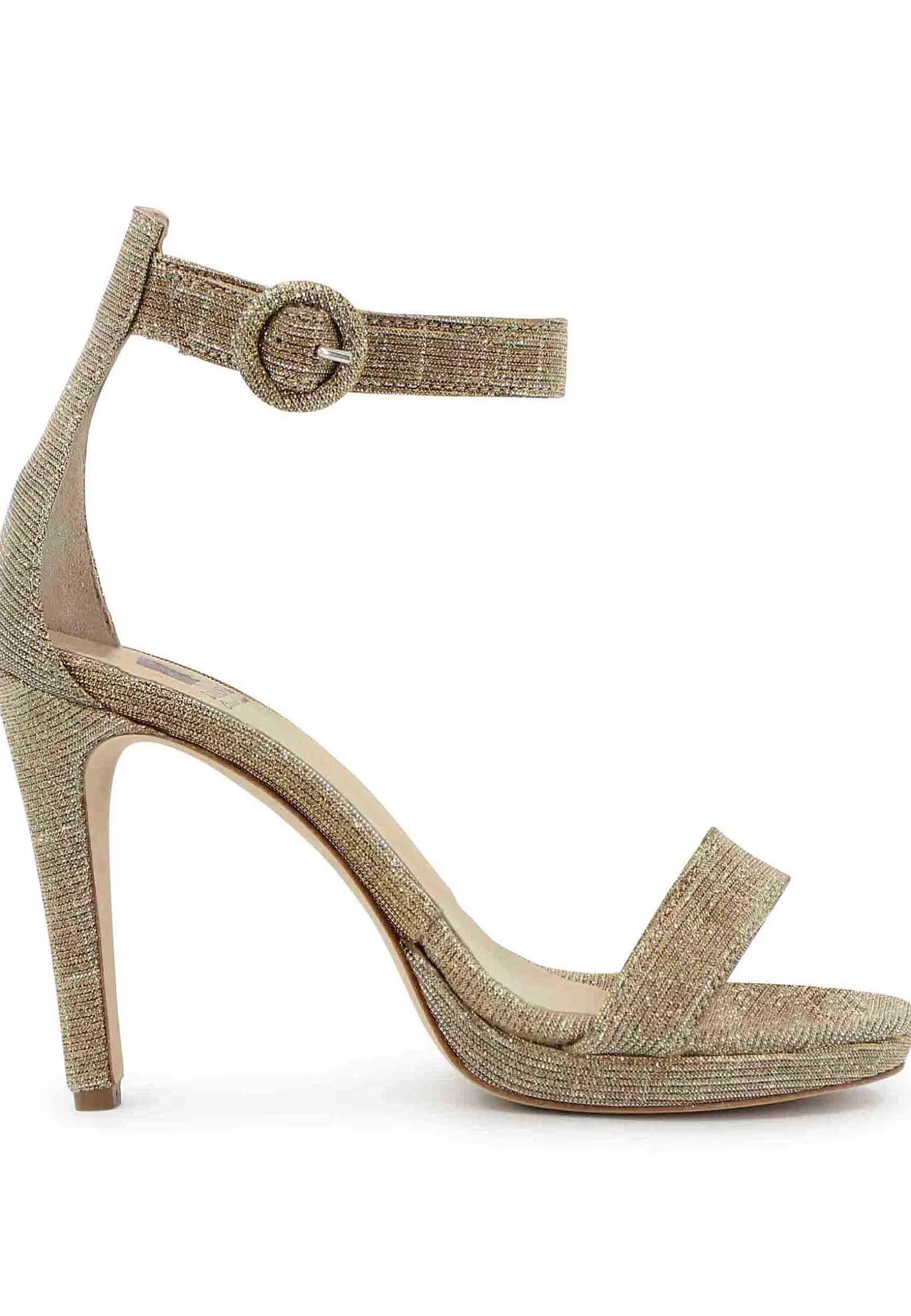 Sandai Donna In Tessuto ame Oro Tacco Ato E Cinturino Aa Cavigia*L Outlet