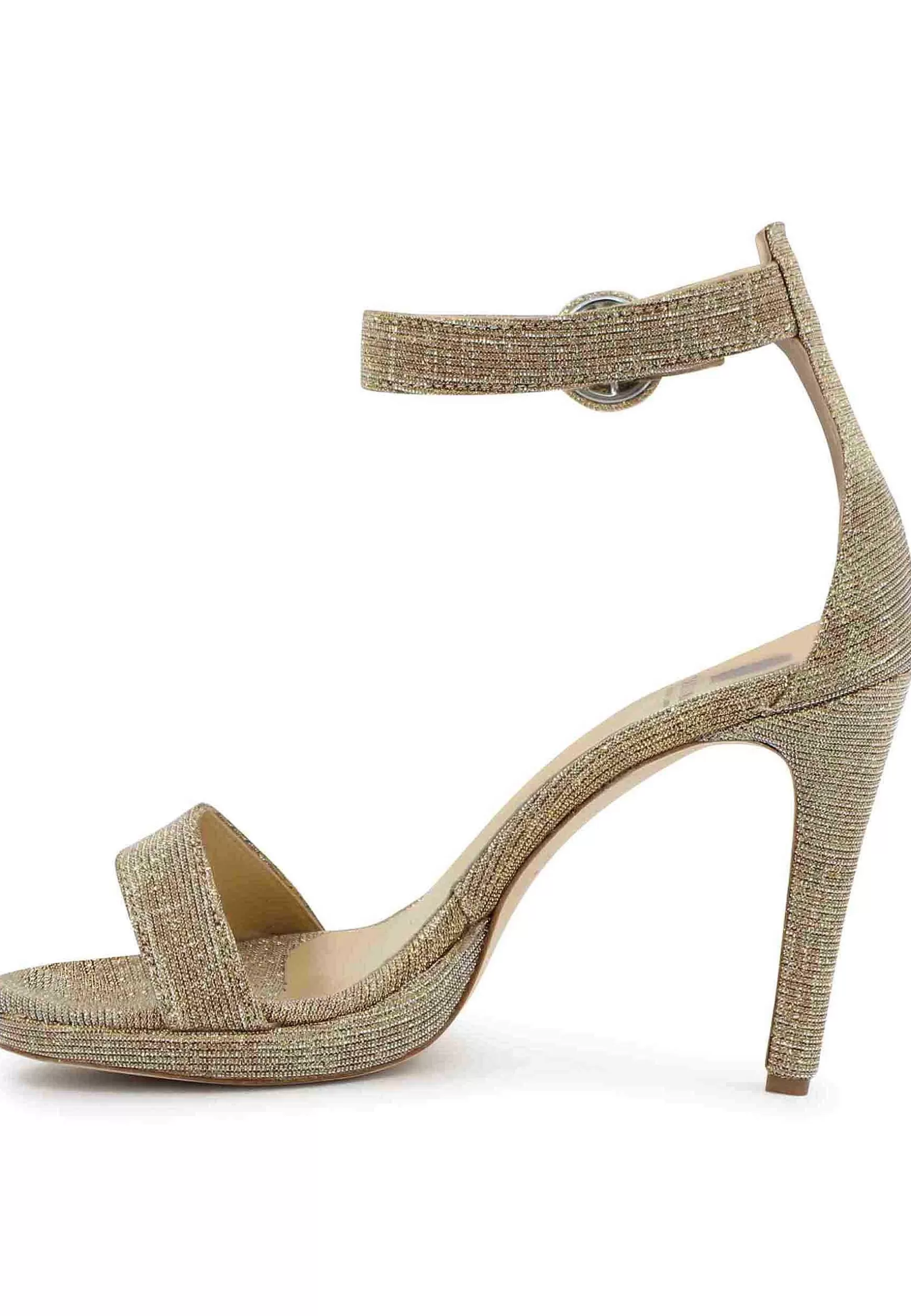 Sandai Donna In Tessuto ame Oro Tacco Ato E Cinturino Aa Cavigia*L Outlet