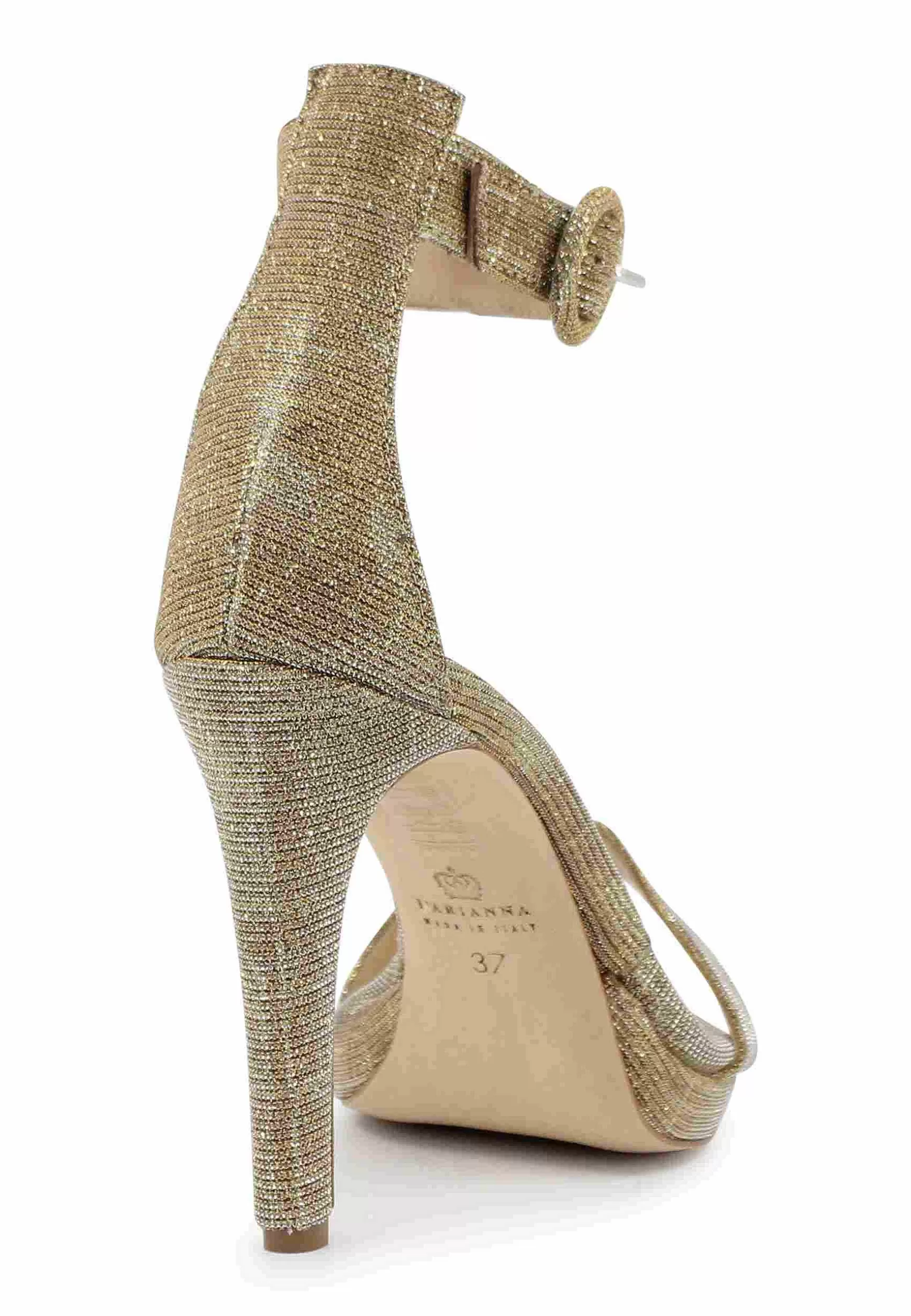 Sandai Donna In Tessuto ame Oro Tacco Ato E Cinturino Aa Cavigia*L Outlet