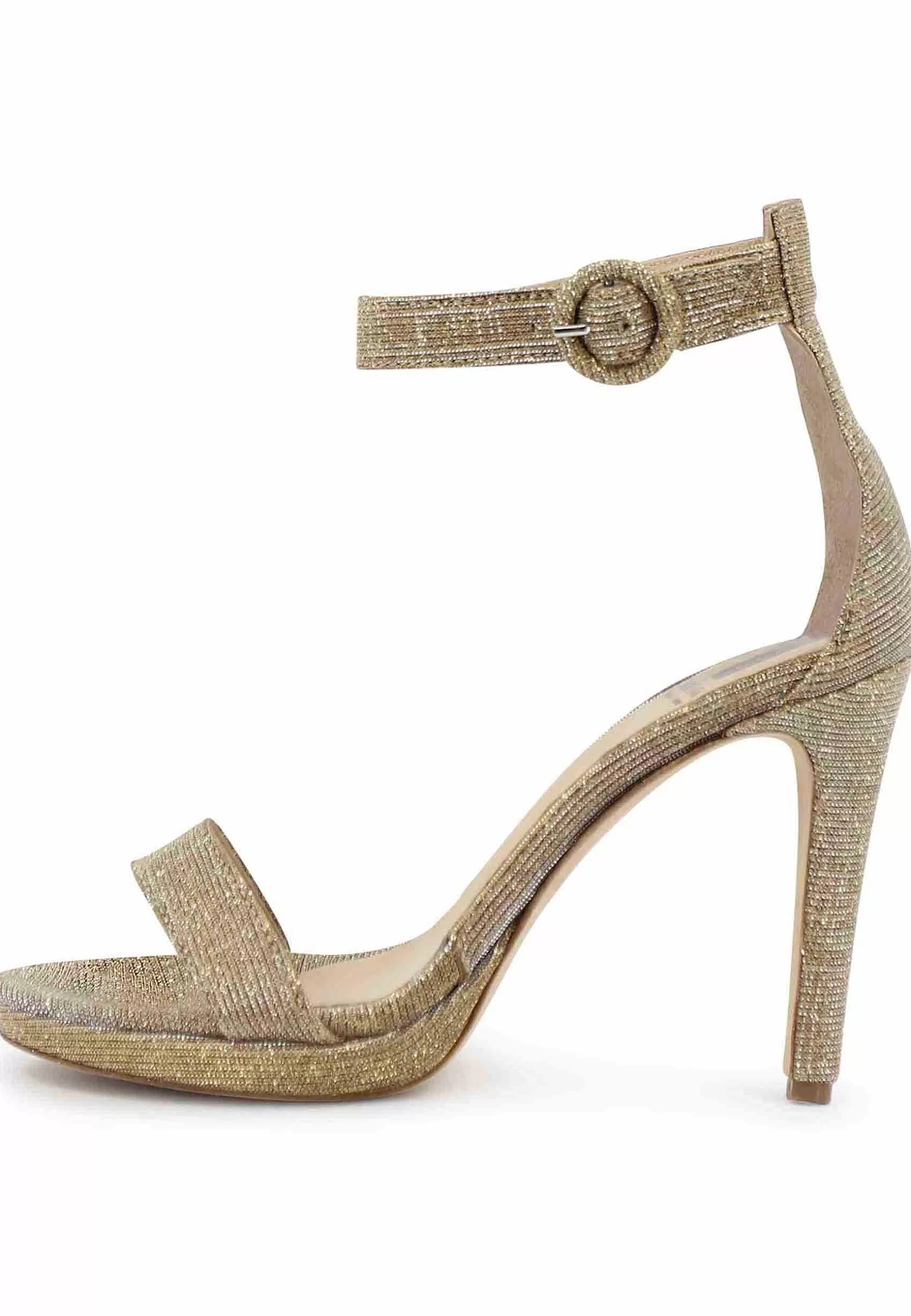 Sandai Donna In Tessuto ame Oro Tacco Ato E Cinturino Aa Cavigia*L Outlet