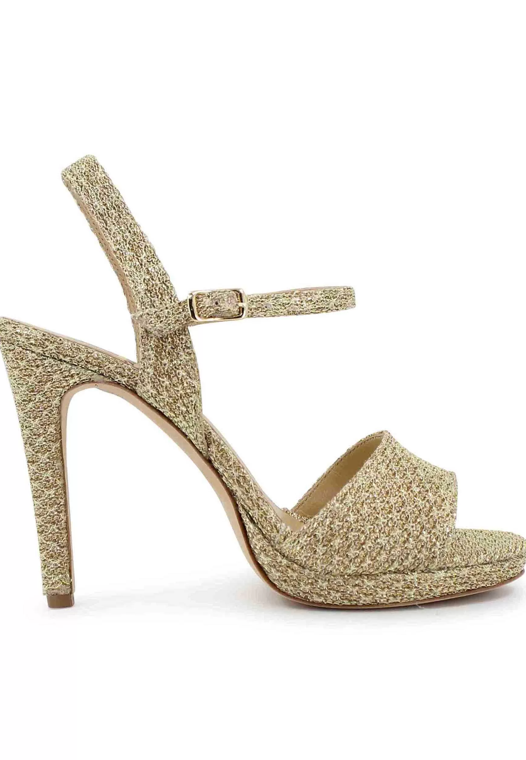 Sandai Donna In Tessuto Oro Con Tacco Ato A Spio*L Cheap