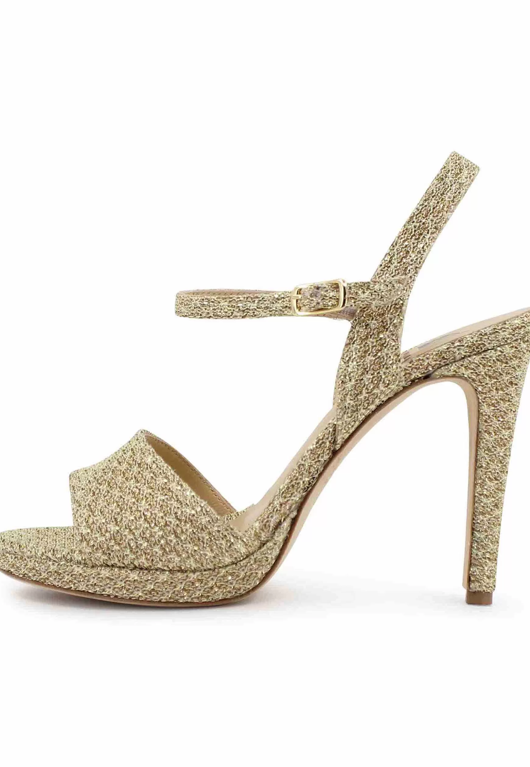 Sandai Donna In Tessuto Oro Con Tacco Ato A Spio*L Cheap