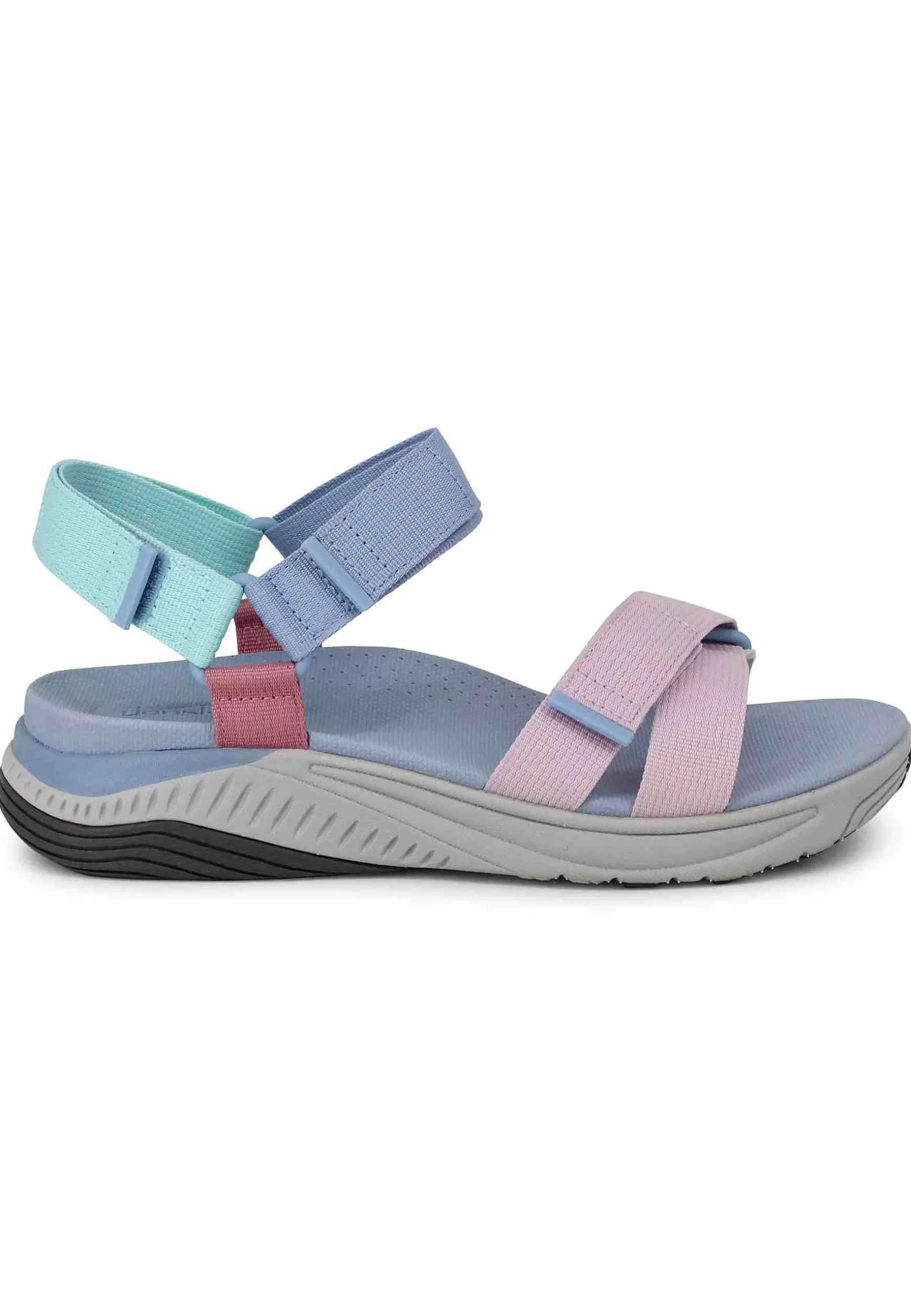 Sandali Donna Racquel In Tessuto Celelste Con Zeppa In Gomma*Dansko Discount