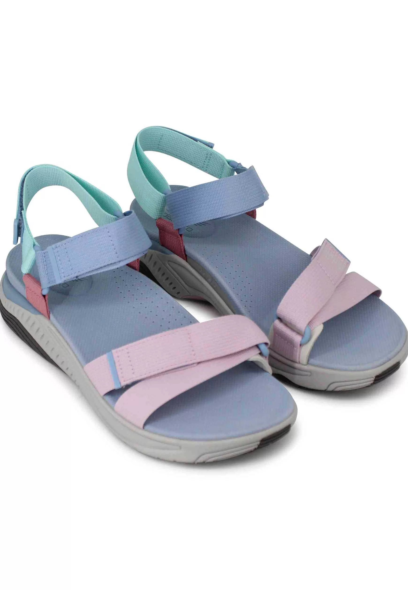 Sandali Donna Racquel In Tessuto Celelste Con Zeppa In Gomma*Dansko Discount
