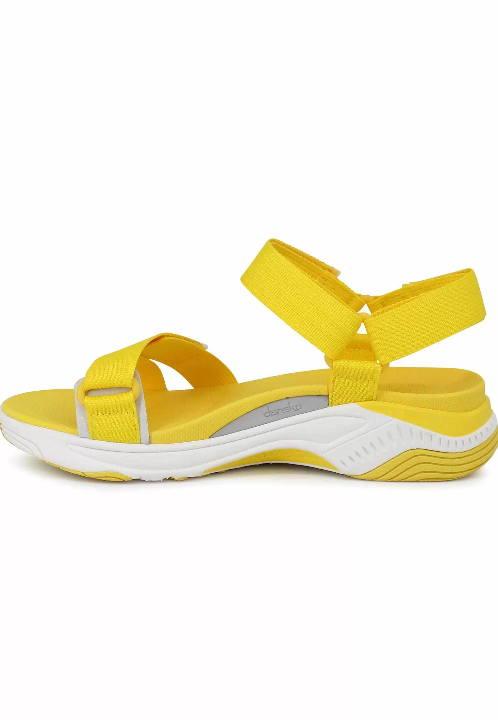 Sandali Donna Racquel In Tessuto Giallo Con Zeppa In Gomma*Dansko Best