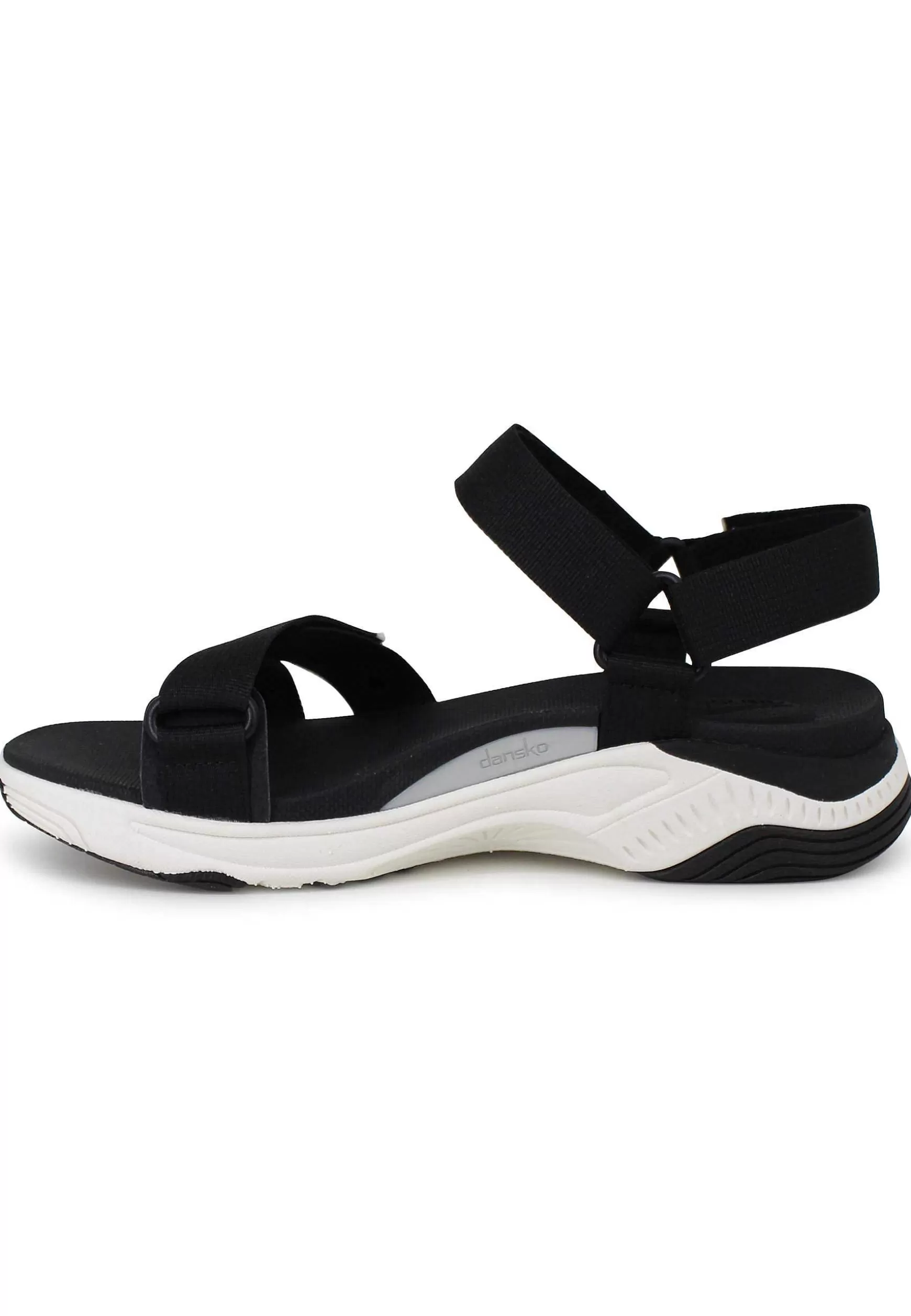 Sandali Donna Racquel In Tessuto Nero Con Zeppa In Gomma*Dansko Fashion