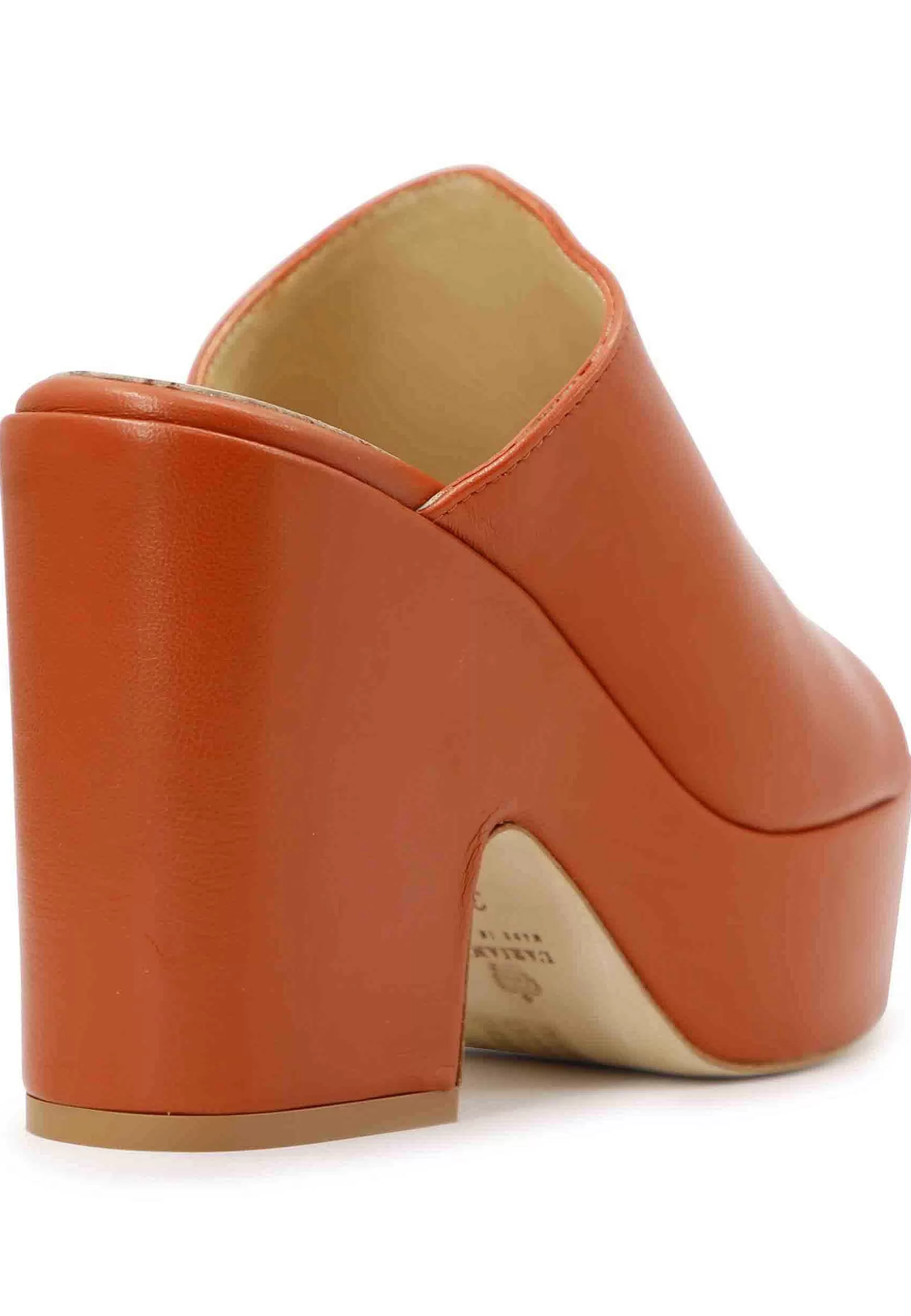 Sandai Donna Scazati In Pee Mattone Con Zeppa Ata In Tinta*L Fashion