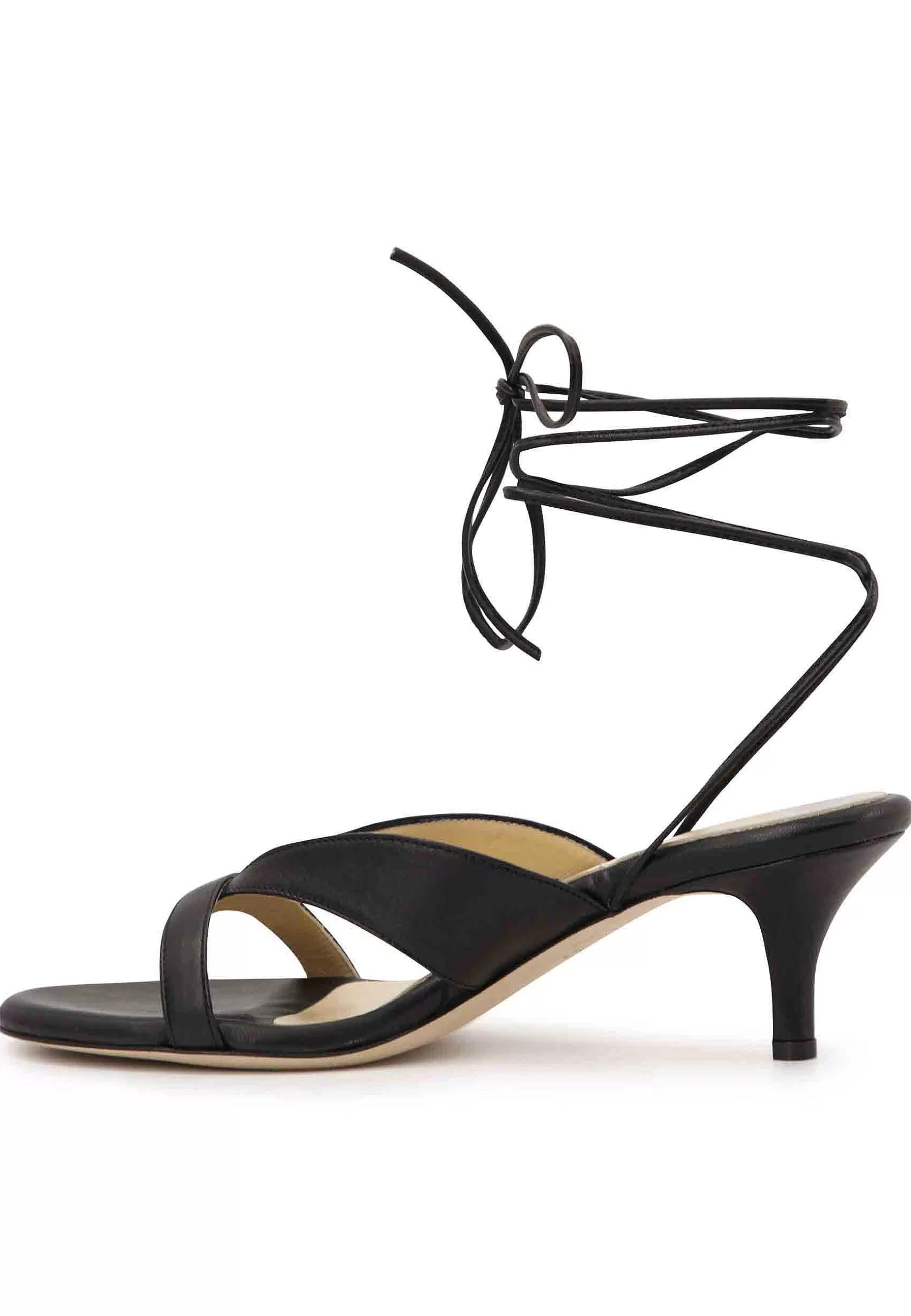 Sandai Infradito Donna In Pee Nera Con accetti Aa Cavigia E Suoa In Cuoio*L Fashion