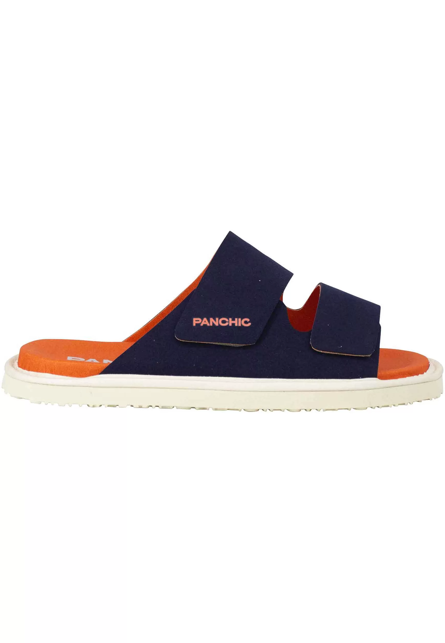 Sandali Uomo A Doppia Fascia In Tessuto Blu Fondo Gomma 0009T008*Panchic Online