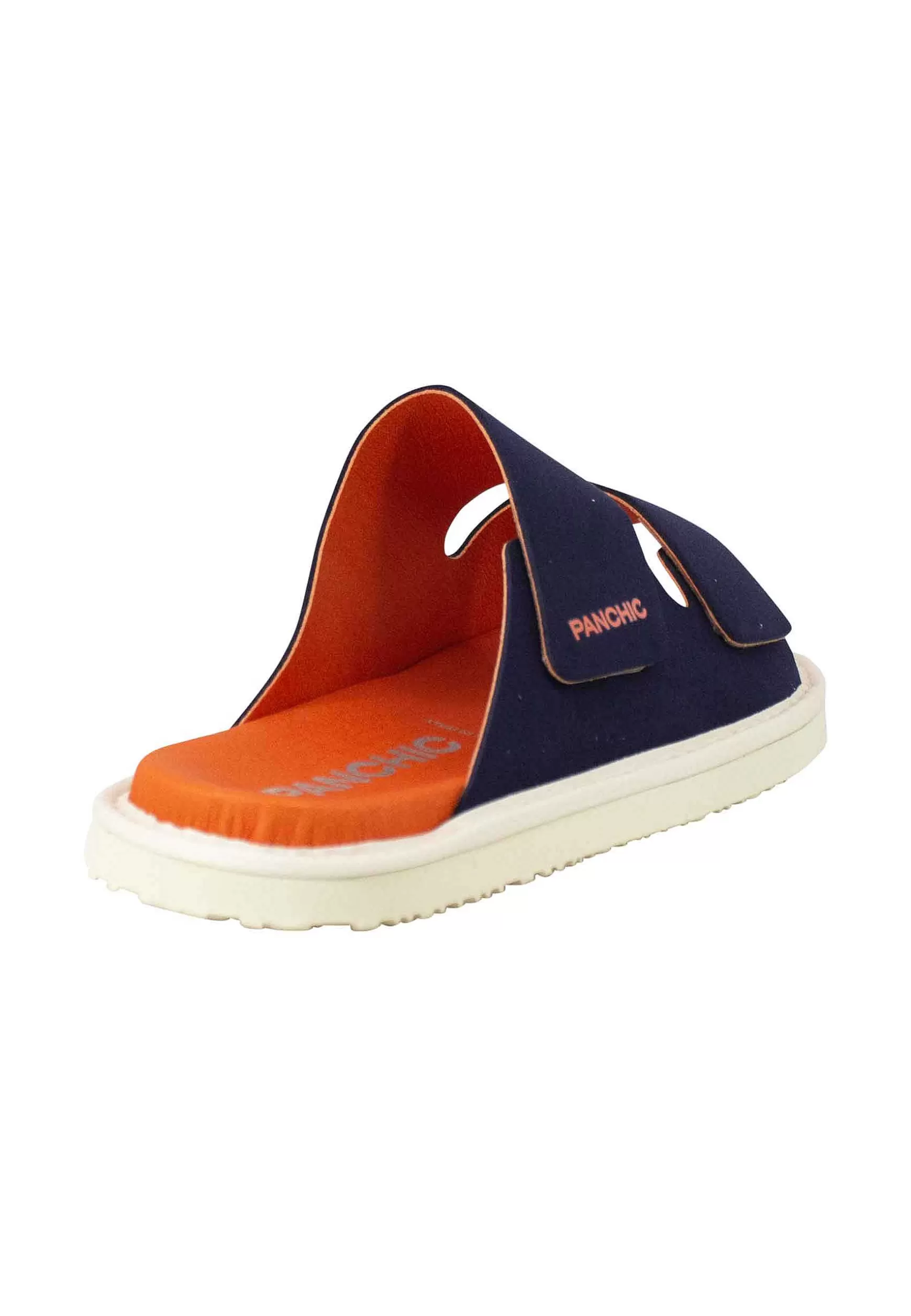 Sandali Uomo A Doppia Fascia In Tessuto Blu Fondo Gomma 0009T008*Panchic Online