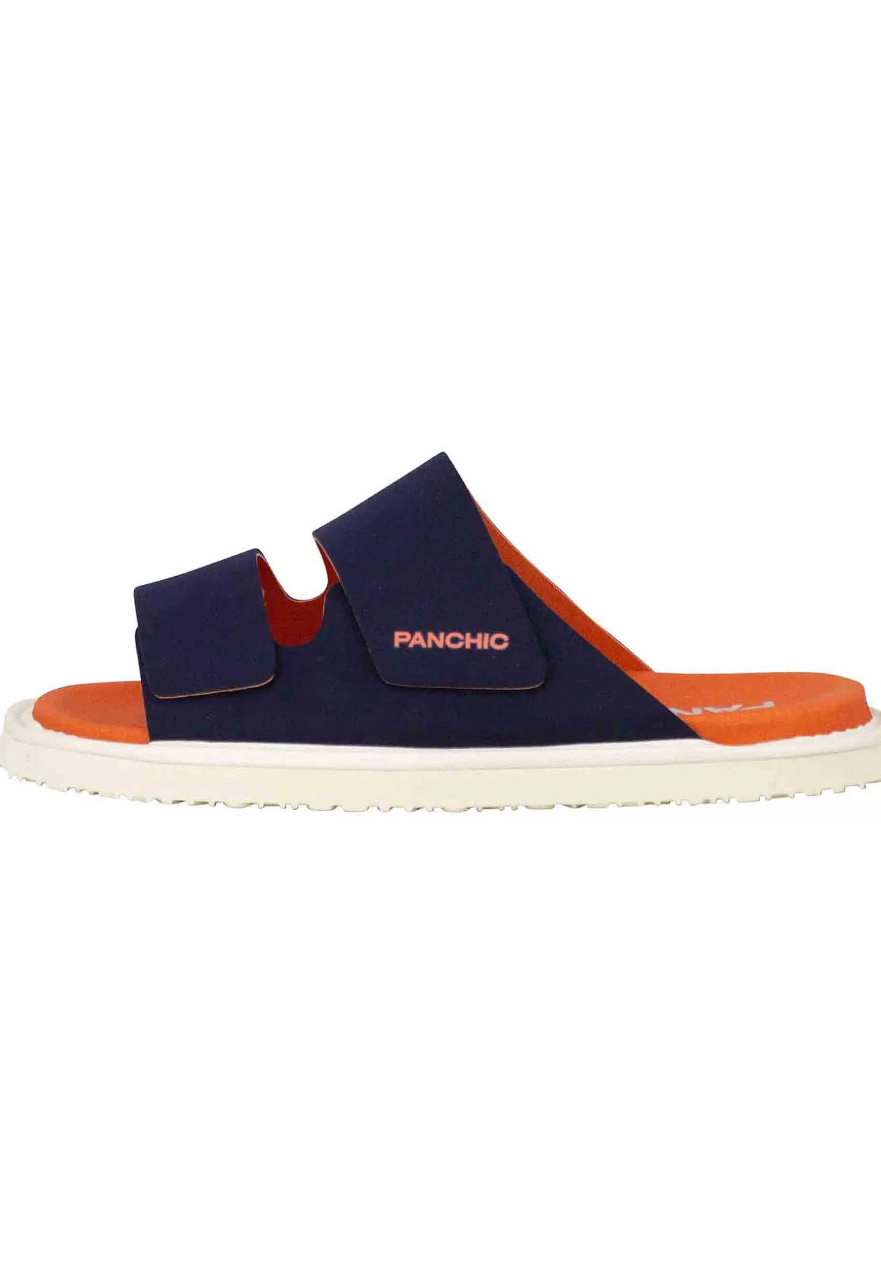 Sandali Uomo A Doppia Fascia In Tessuto Blu Fondo Gomma 0009T008*Panchic Online