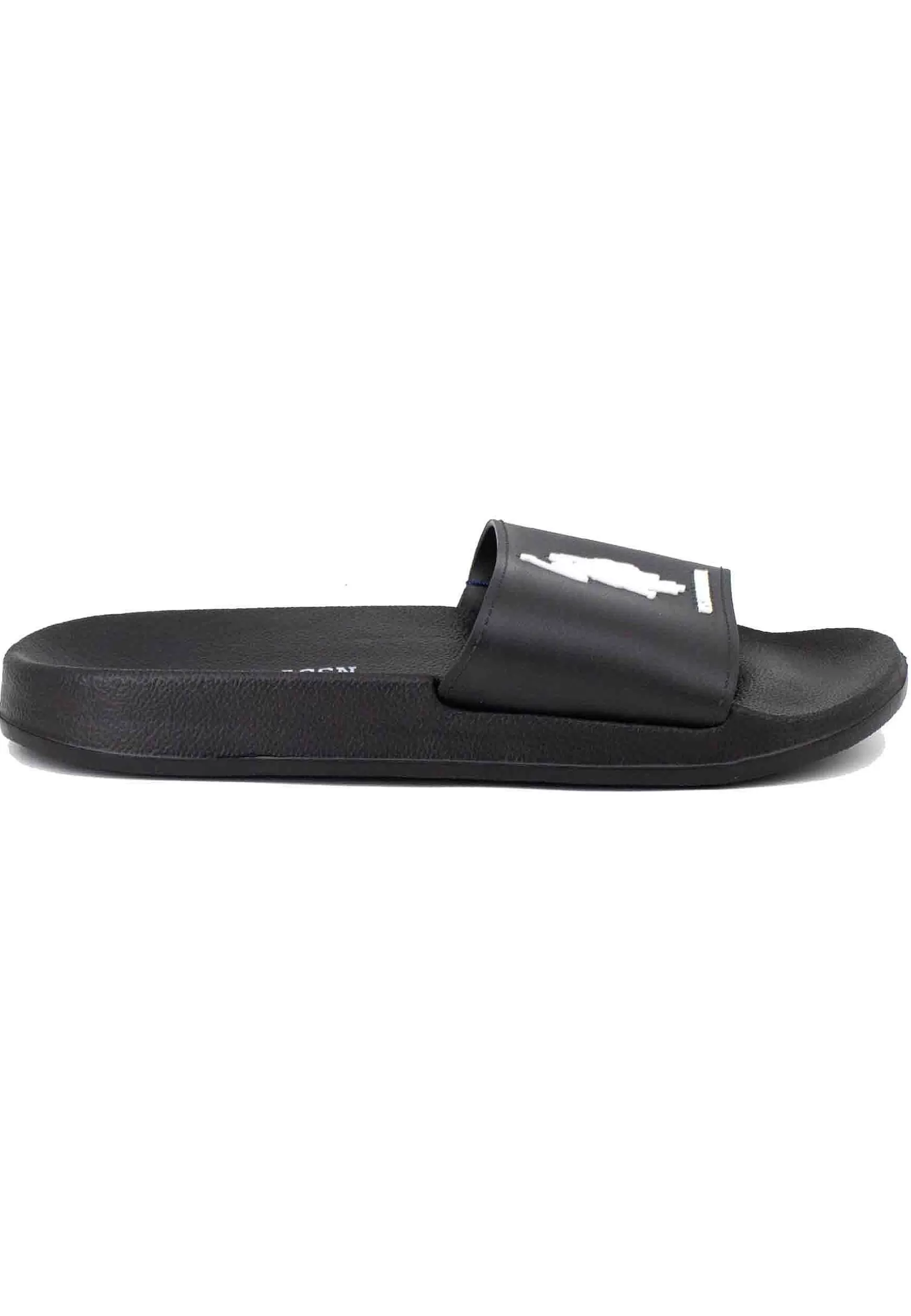 Sandali Uomo In Gomma Nera Con Fascione*U.S. Polo Assn Cheap