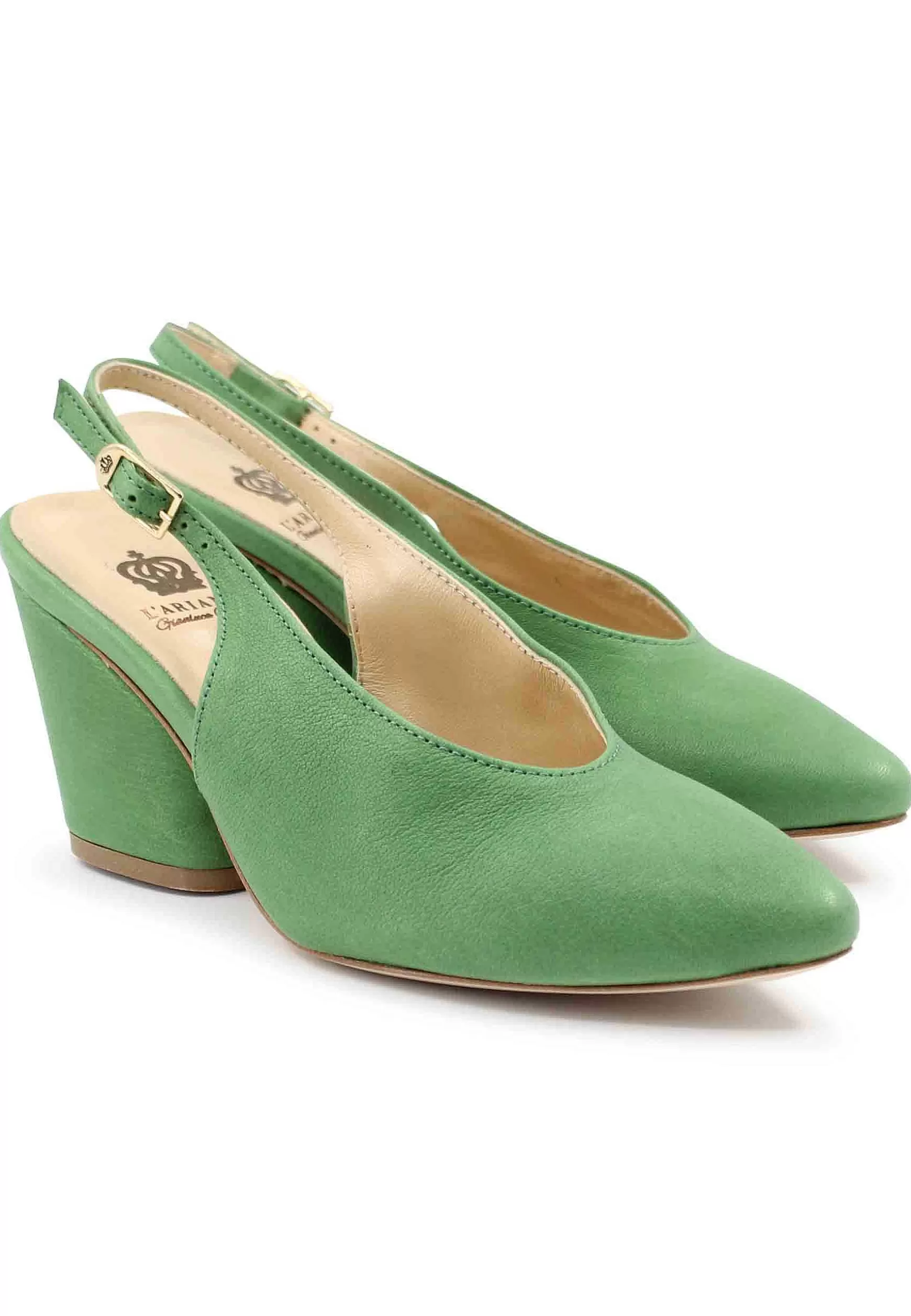 Singback Donna In Pee Verde Con Punta Chiusa*L Flash Sale