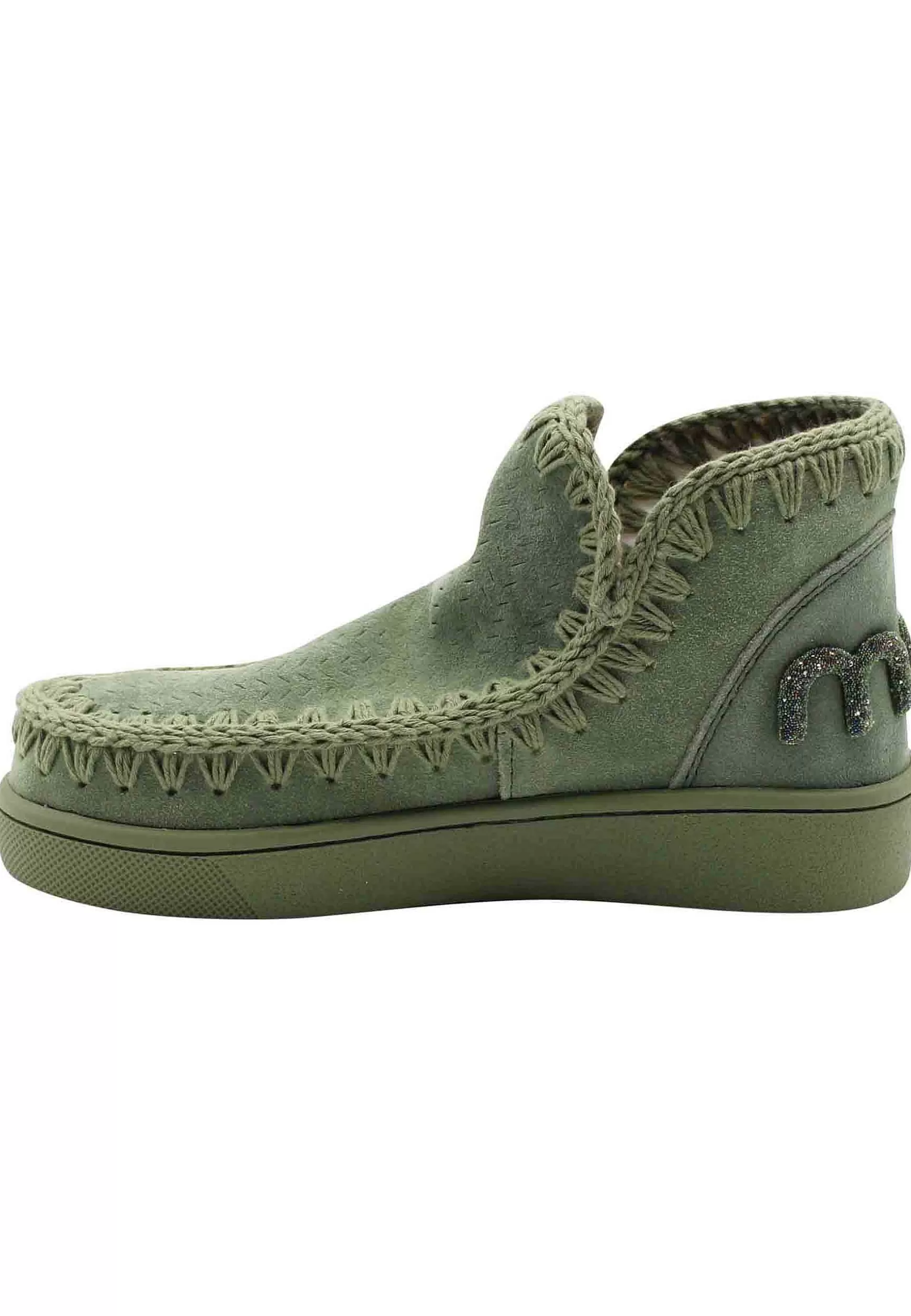 Sneaker Donna Leather Summer Eskimo In Camoscio Verde*Mou Sale