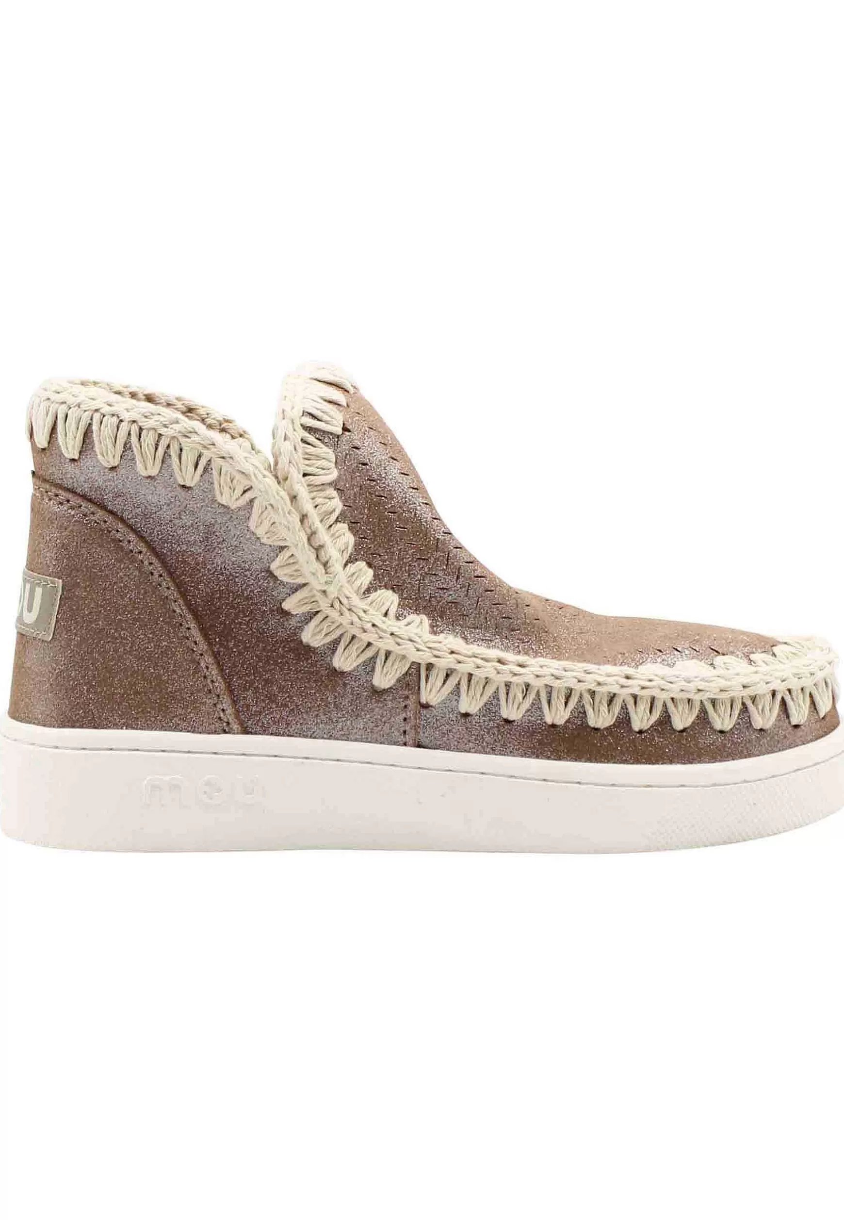 Sneaker Donna Leather Summer Eskimo In Pelle Laminata Bronzo*Mou Clearance