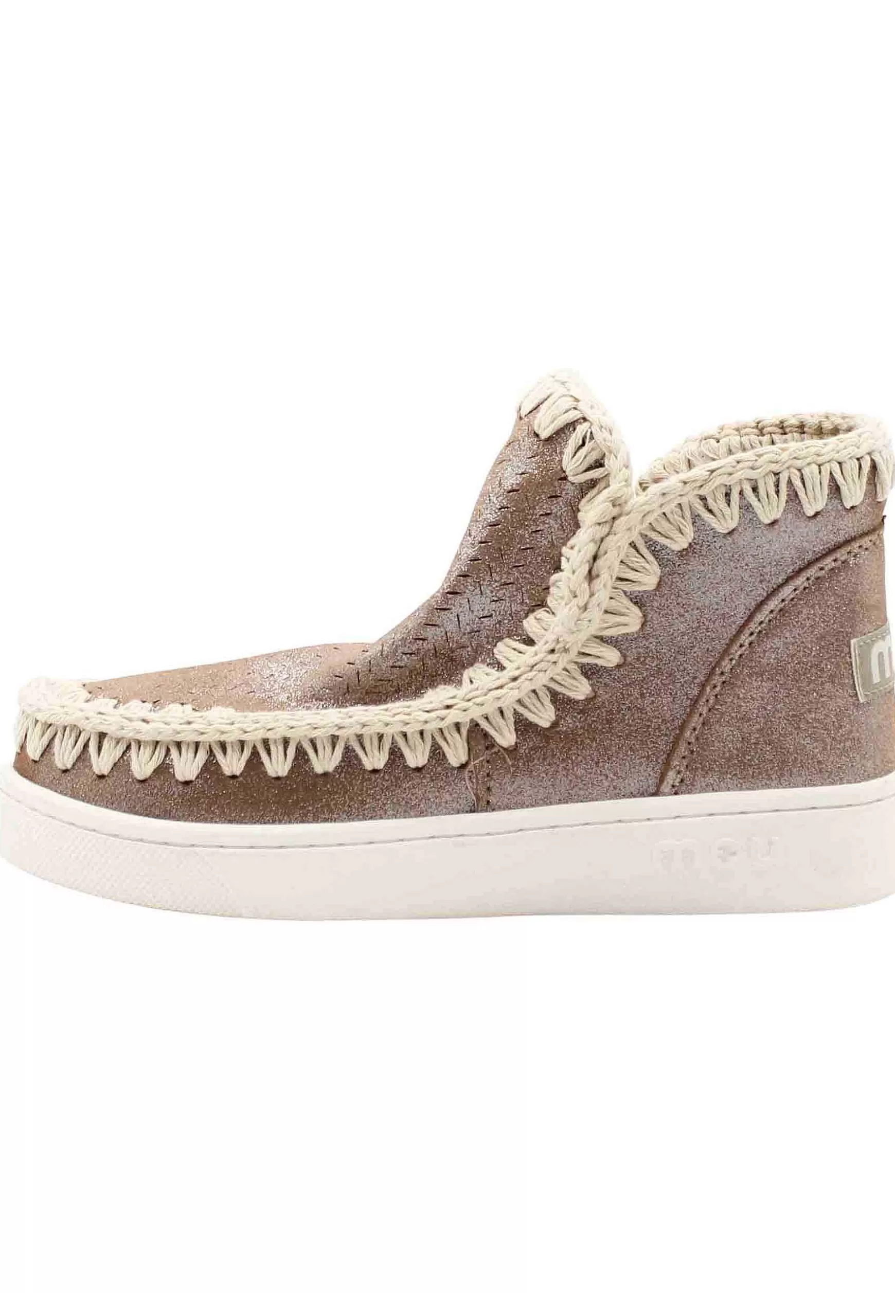 Sneaker Donna Leather Summer Eskimo In Pelle Laminata Bronzo*Mou Clearance