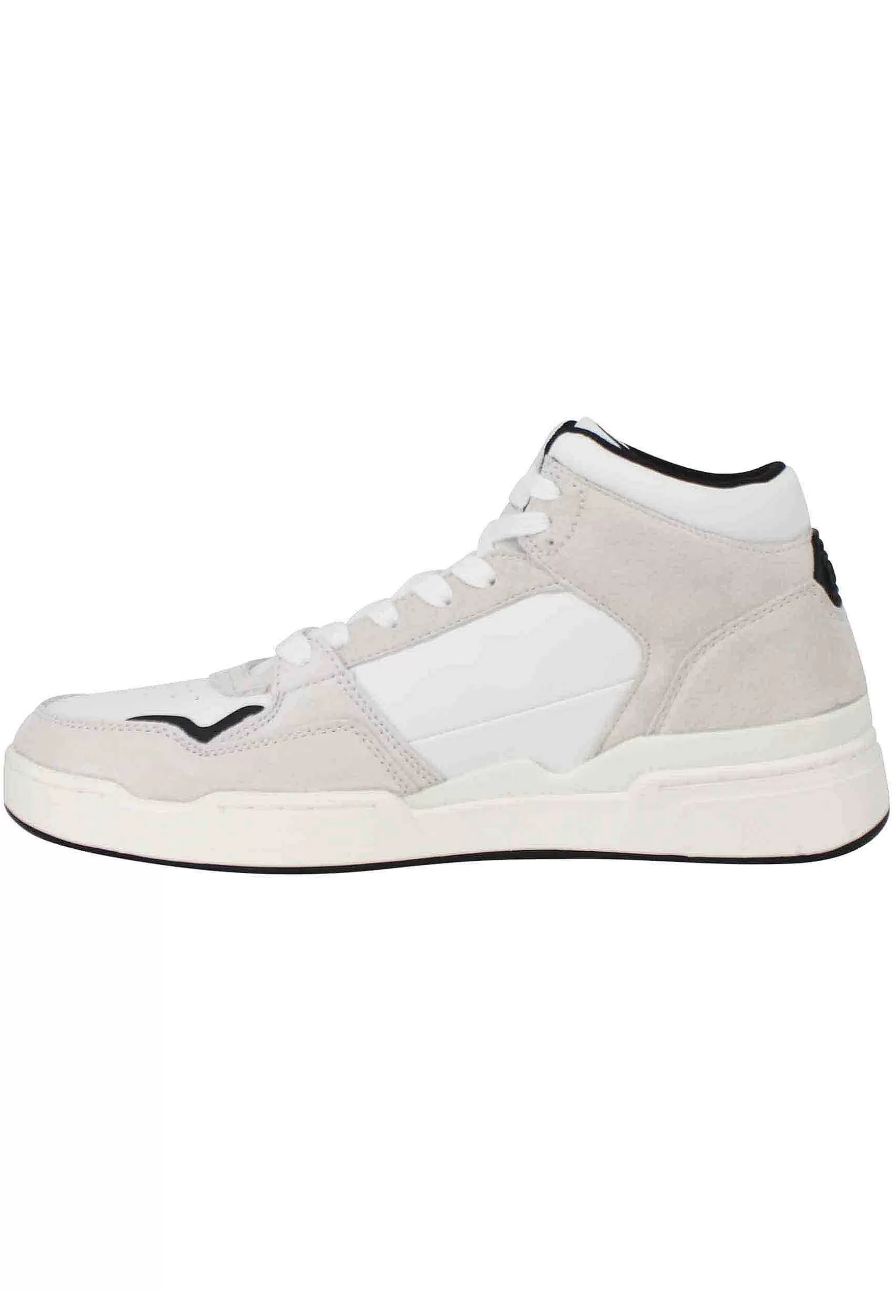 Sneakers A Stivaletto Uomo Attacc Mid In Pelle Bianca Con Riporti Neri*G-Star Raw Fashion