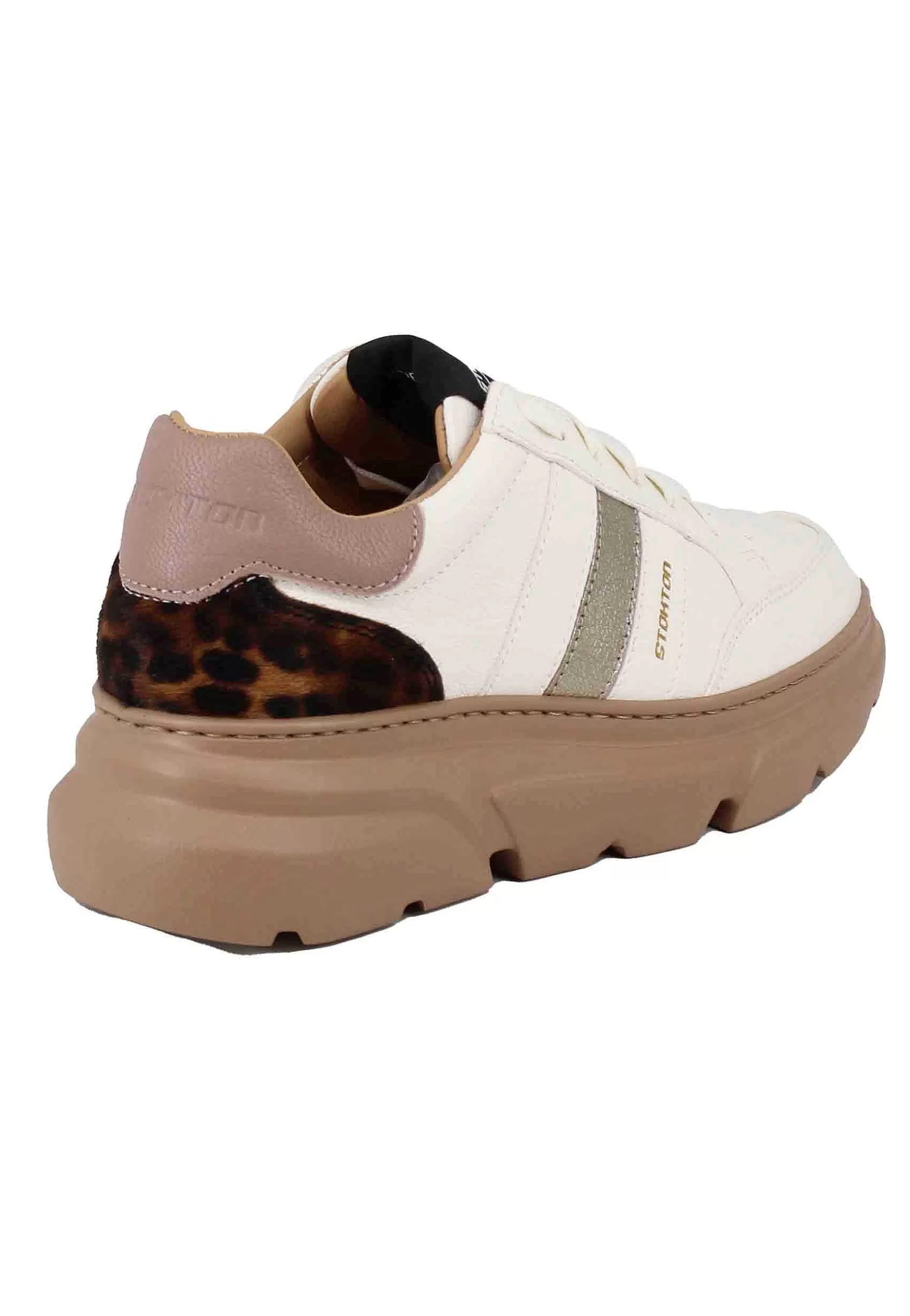 Sneakers Da Donna In Pelle Bianca*Stokton Best