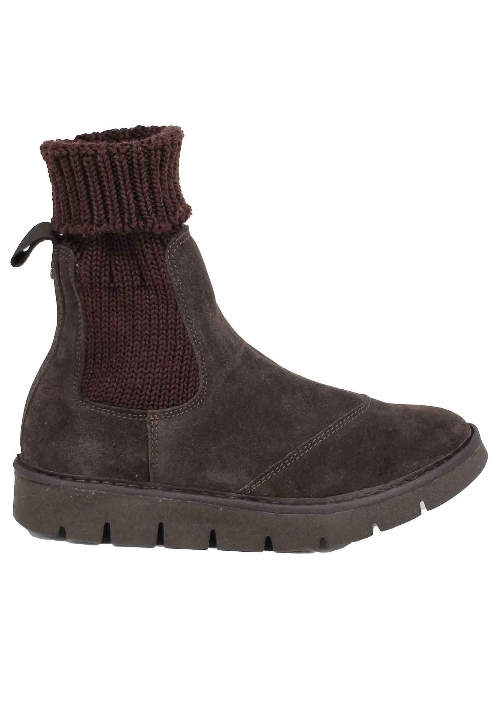 Sneakers Donna A Stivaletto In Camoscio Testa Di Moro*Panchic Fashion