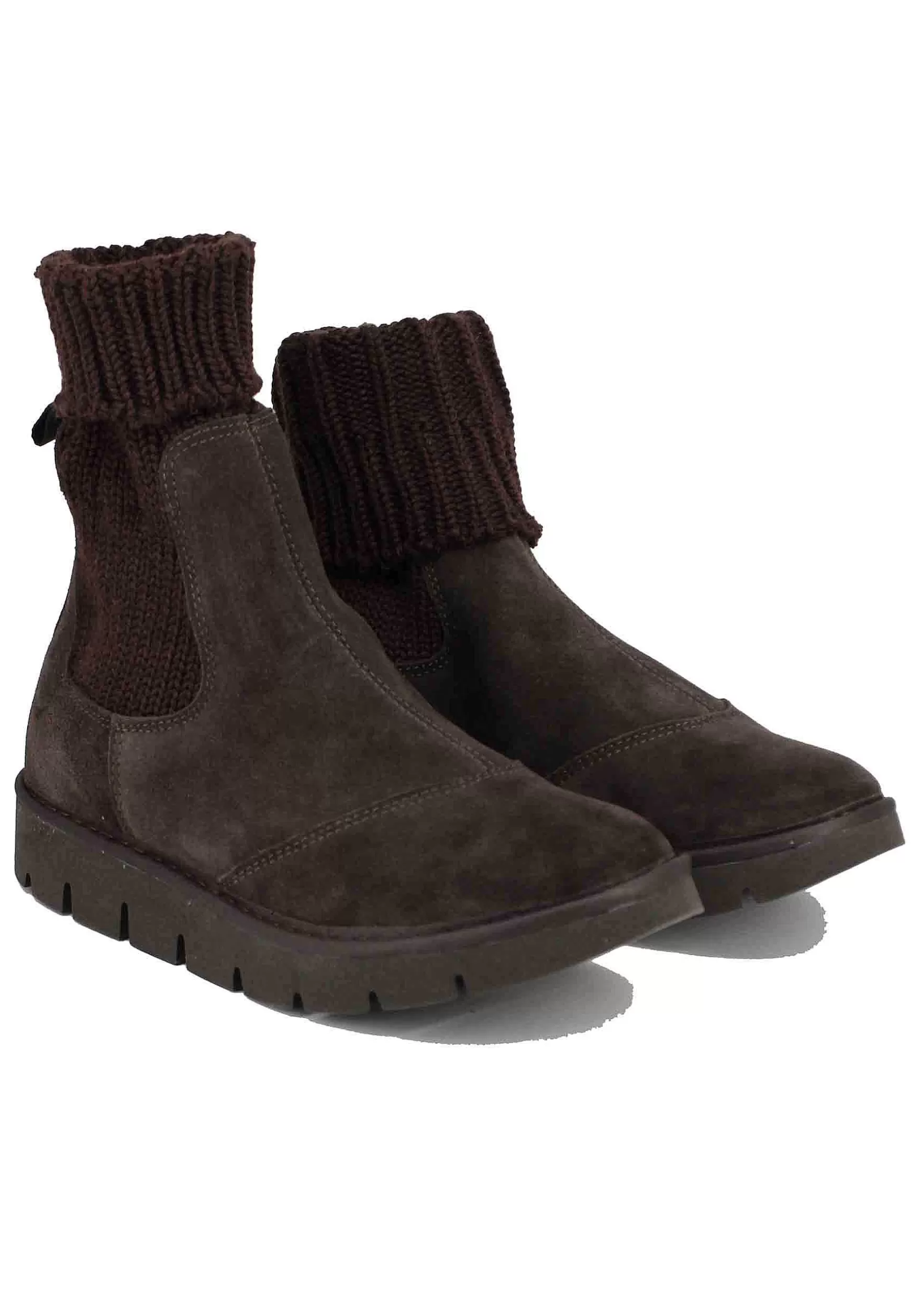Sneakers Donna A Stivaletto In Camoscio Testa Di Moro*Panchic Fashion