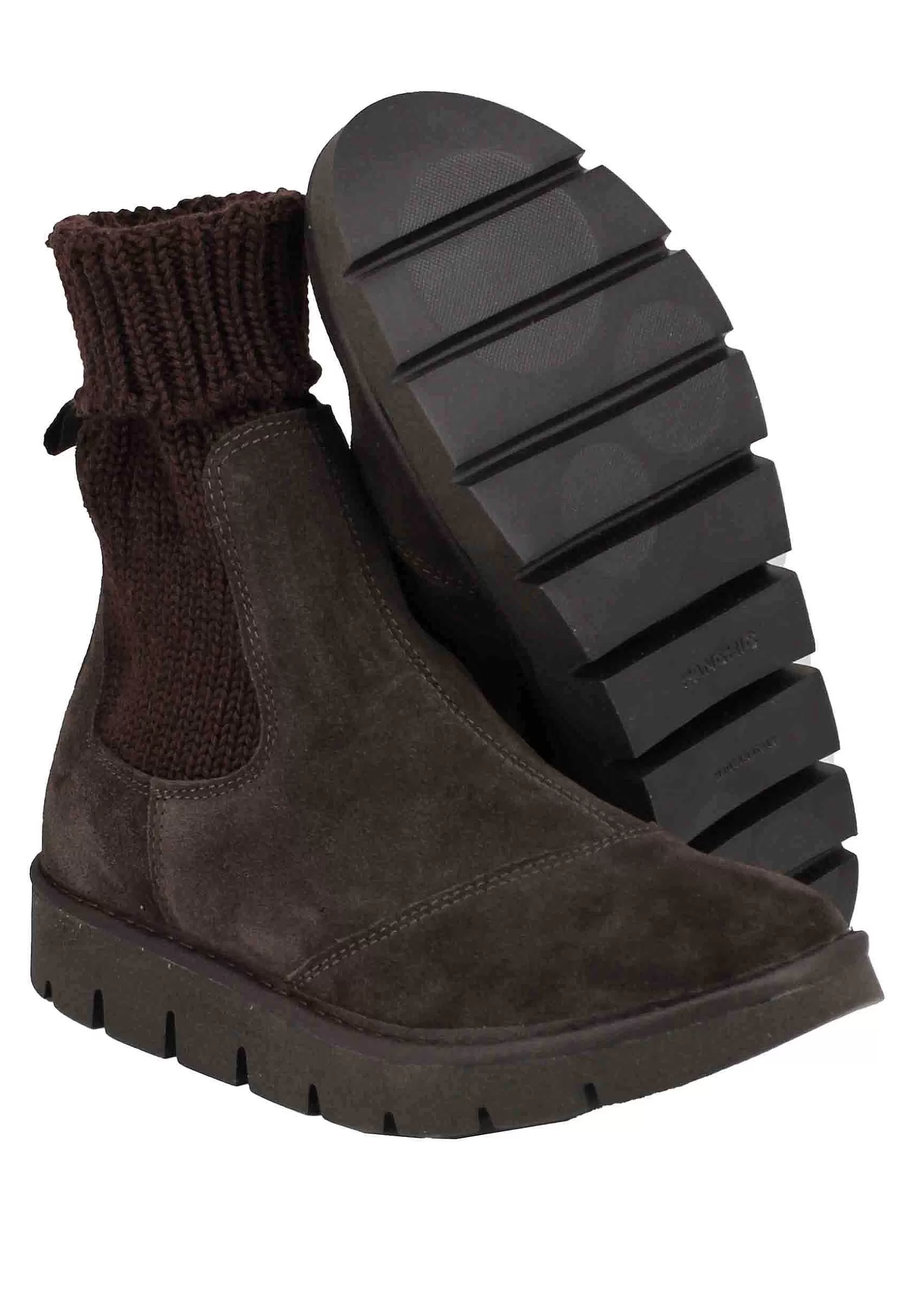 Sneakers Donna A Stivaletto In Camoscio Testa Di Moro*Panchic Fashion