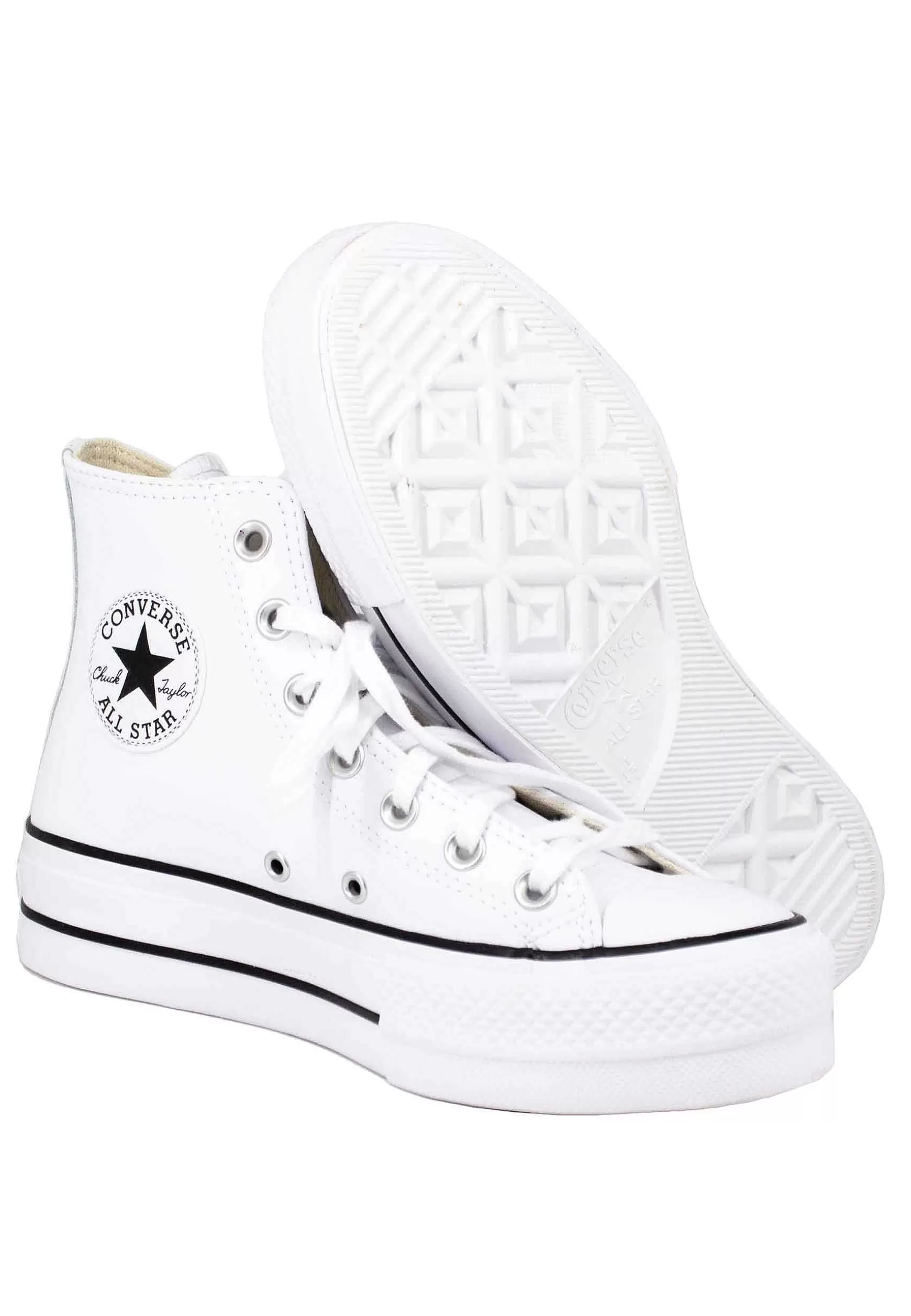 Sneakers Donna Chuck Taylor Stivaletto In Tela Bianca Con Fondo Zeppa*Converse Online