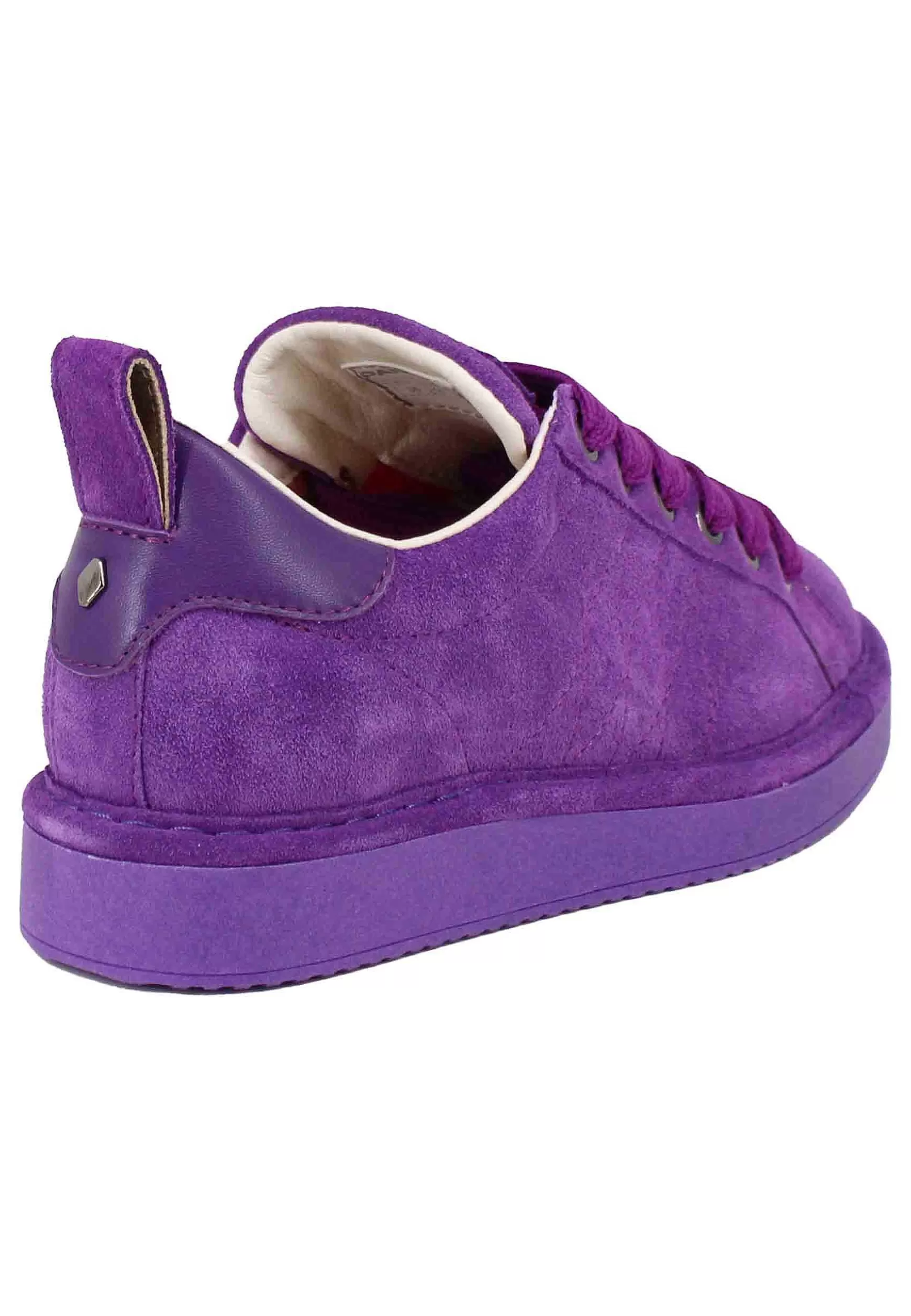 Sneakers Donna In Eco Camoscio Viola*Panchic Cheap