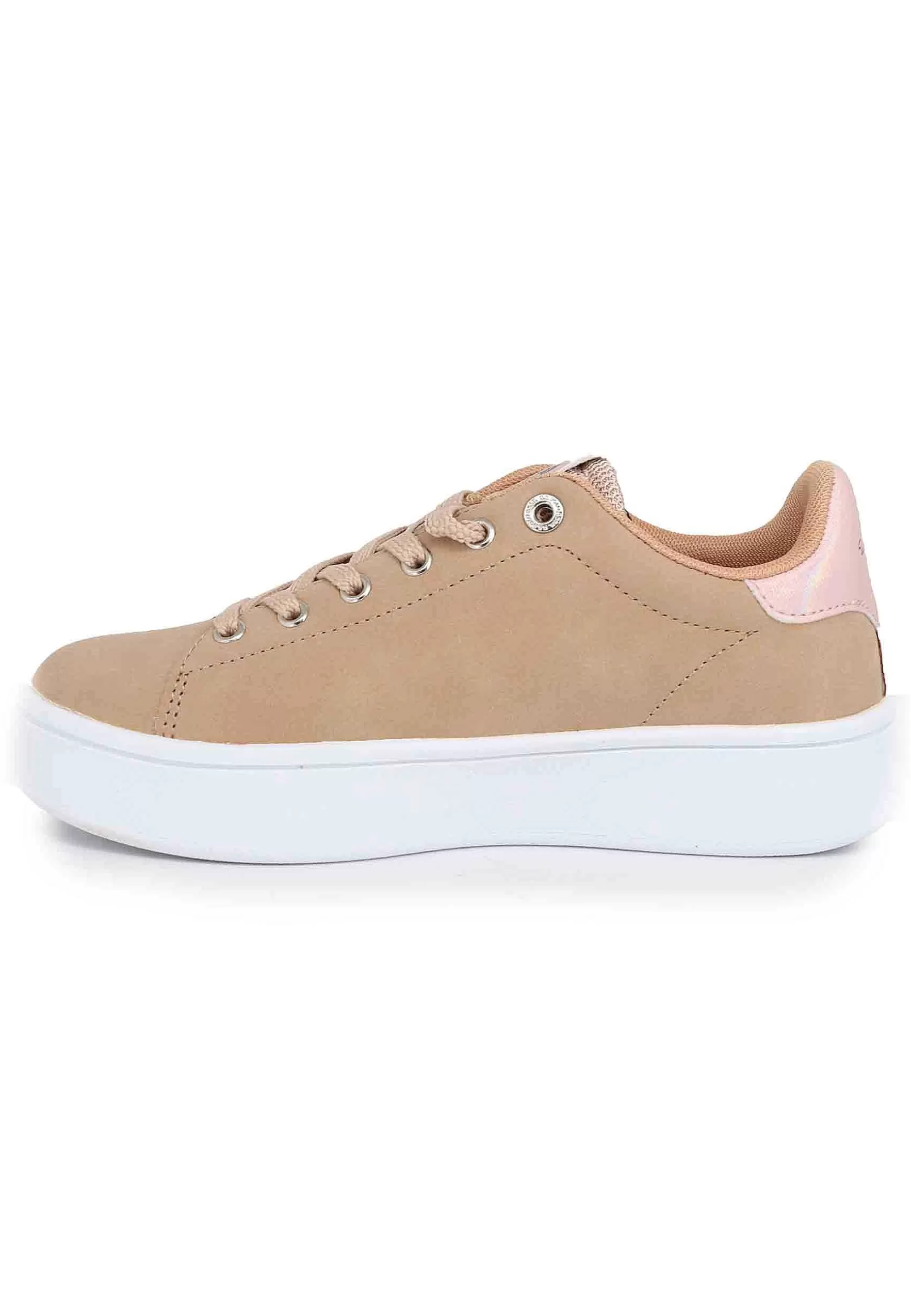 Sneakers Donna In Ecopelle Nude*U.S. Polo Assn Shop