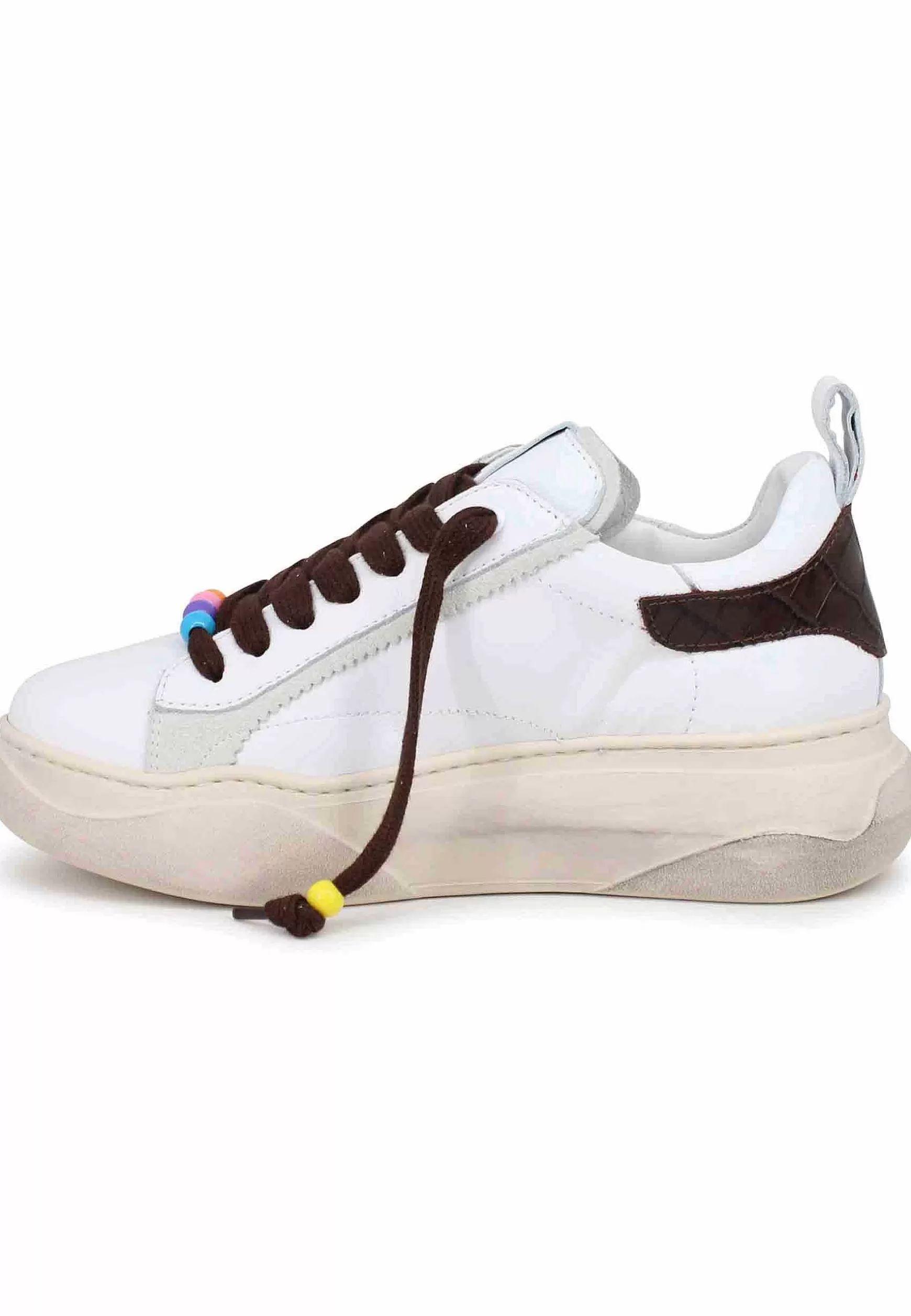 Sneakers Donna In Pelle Bianca*Gio + Clearance