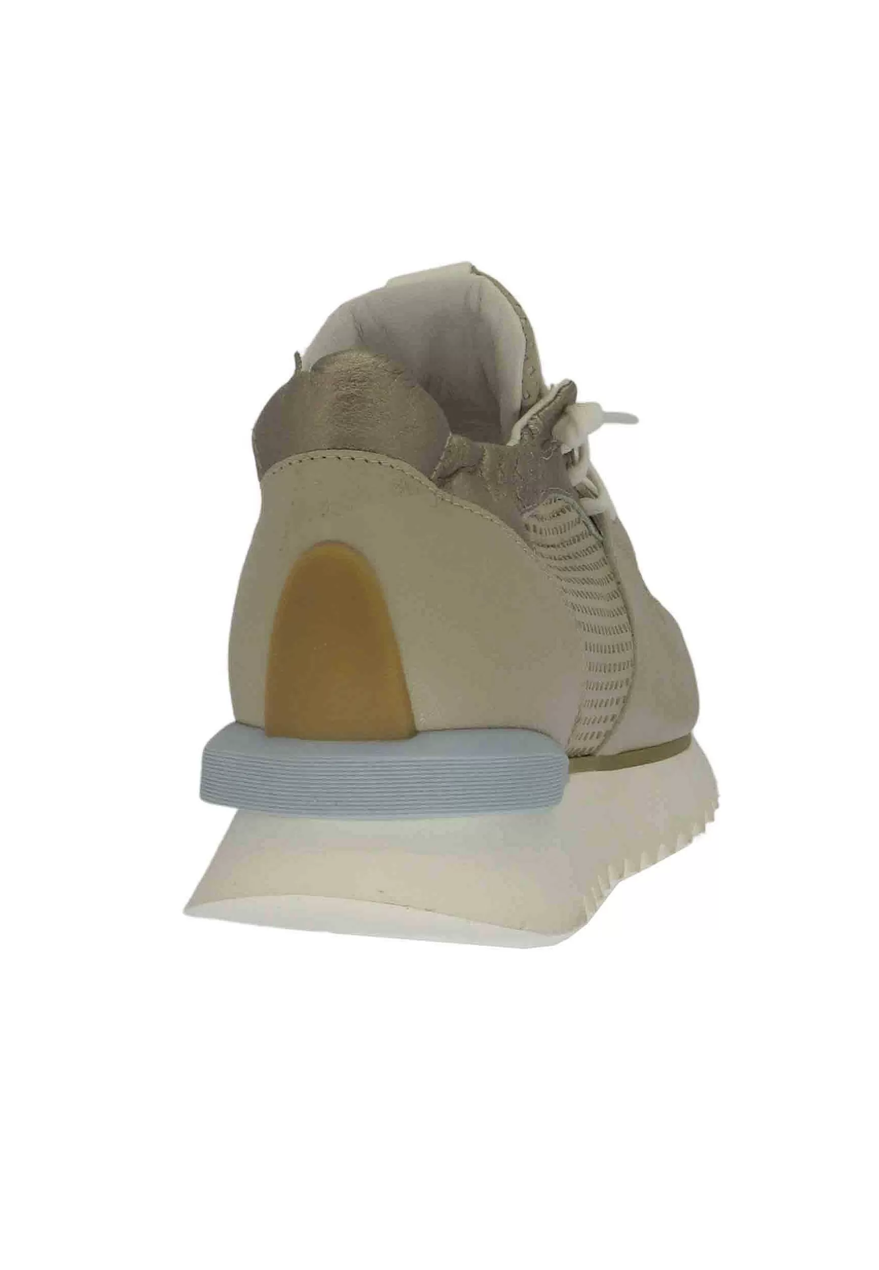Sneakers Donna In Pelle Taupe Con Suola Alta Il Gomma*Andia Fora Outlet