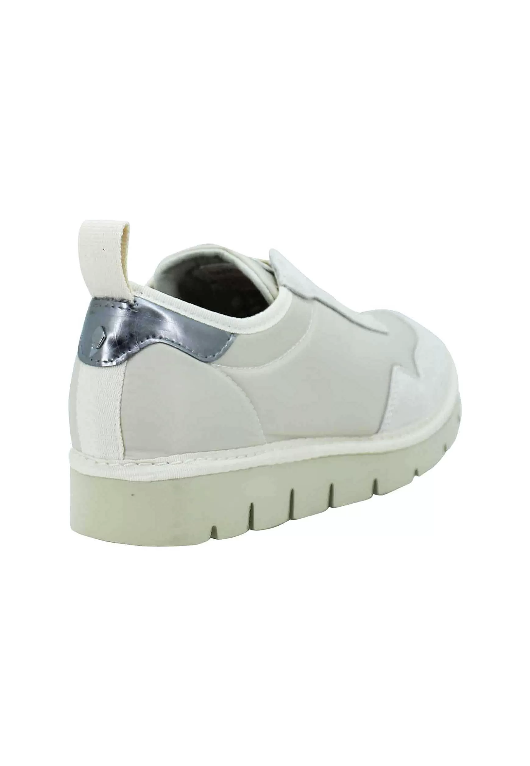 Sneakers Donna In Tessuto E Camoscio Beige Con Suola Zeppa*Panchic Fashion