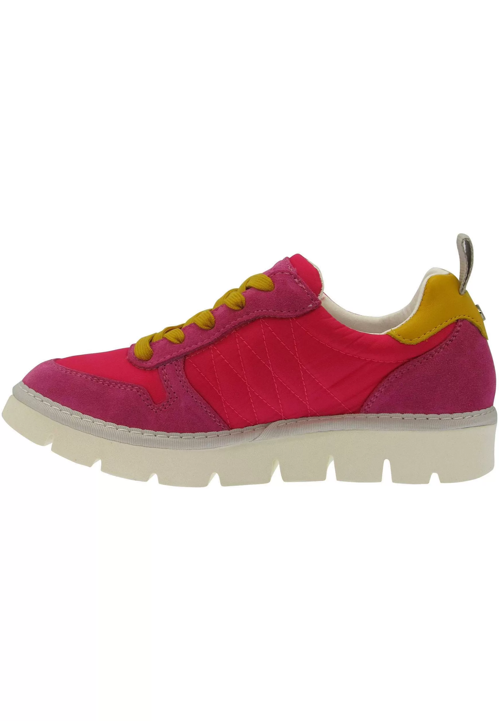 Sneakers Donna In Tessuto E Camoscio Fuxia Con Suola Zeppa*Panchic Cheap